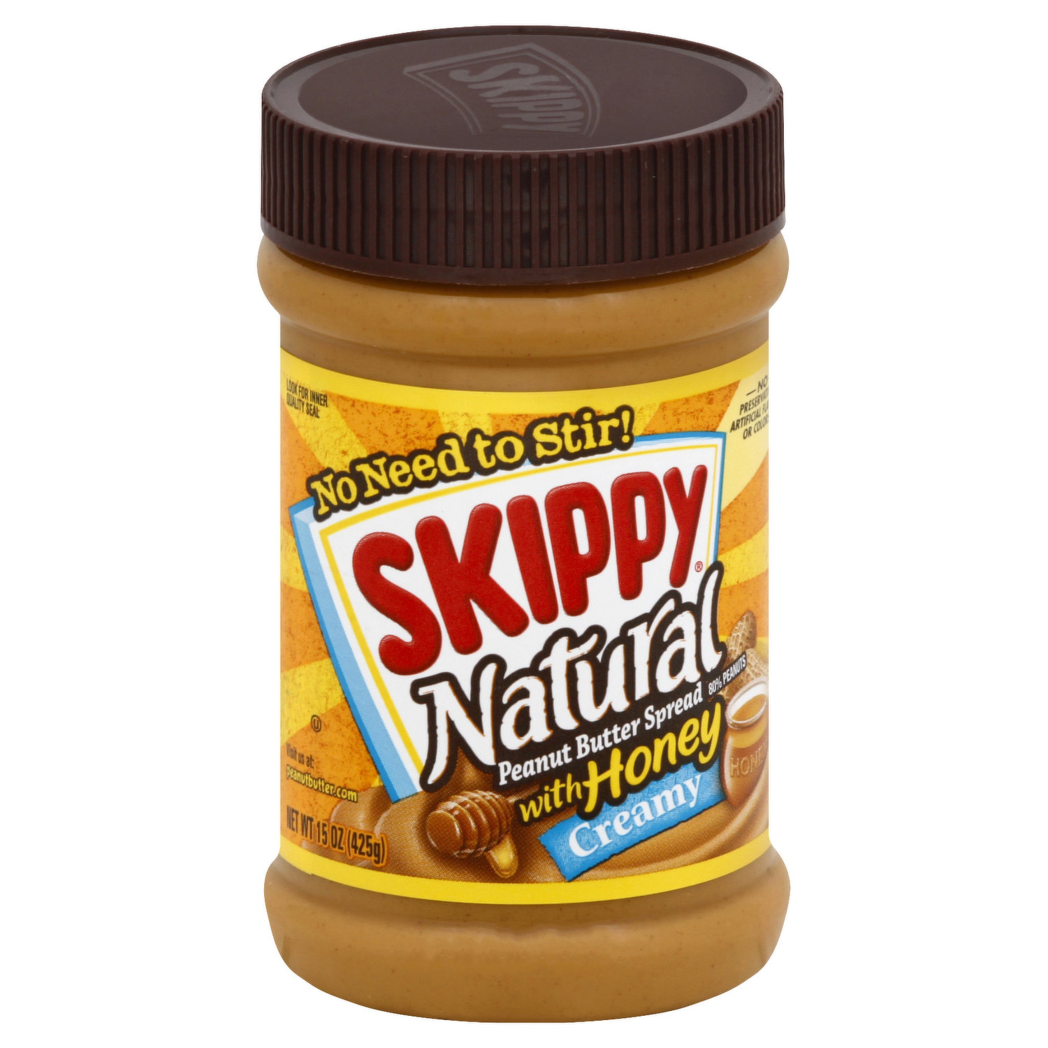 Skippy® Natural Creamy Peanut Butter Spread, 15 oz - Foods Co.