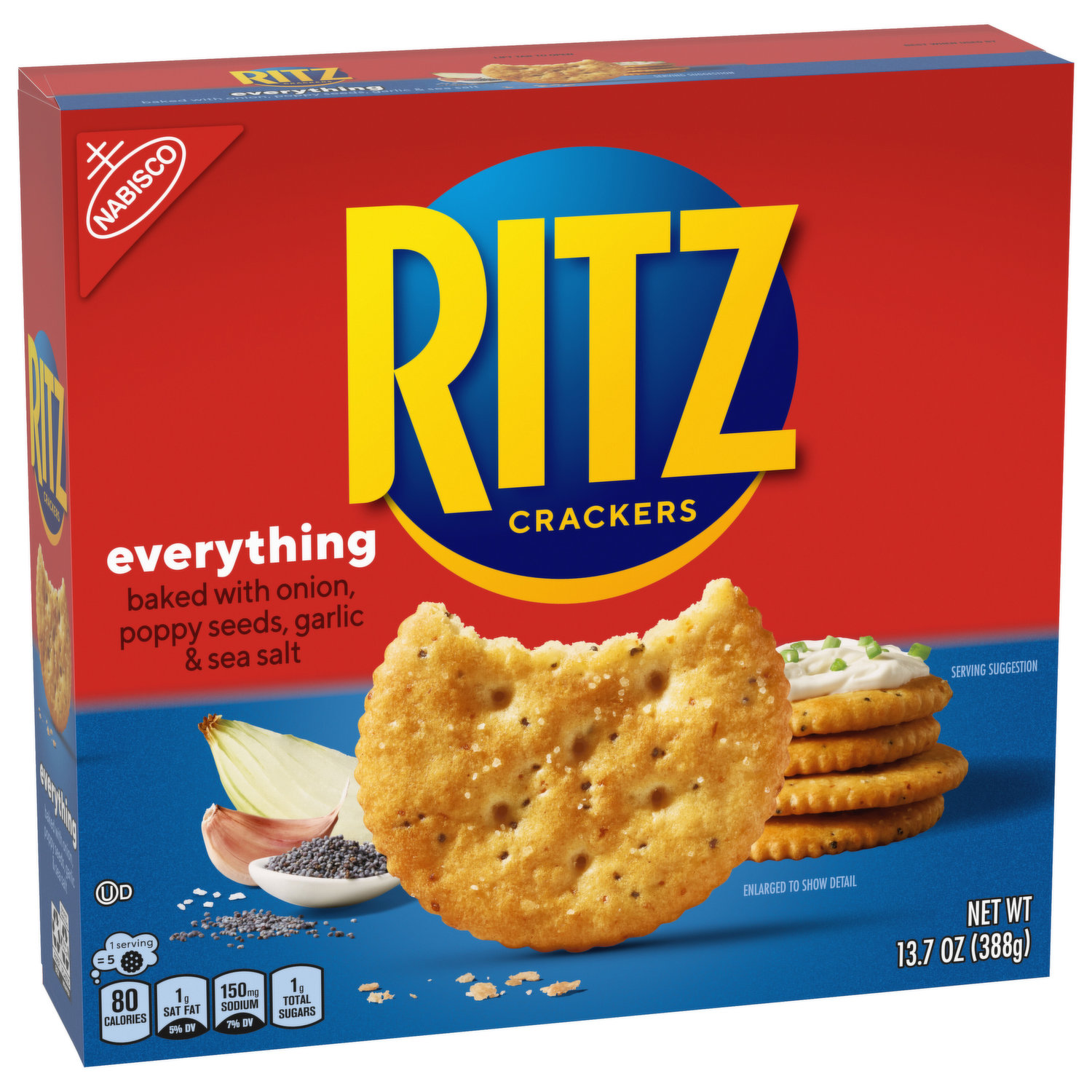 RITZ Crackers Sandwiches Peanut Butter Family Size Box - 16-1.38