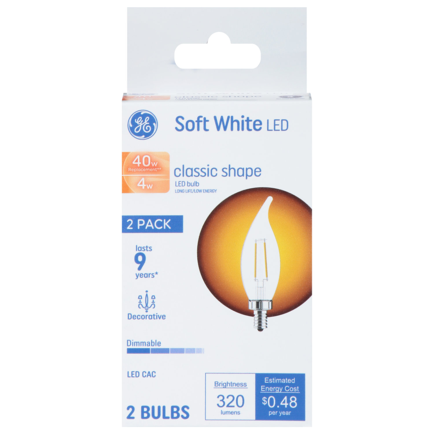 Ge Light Bulb, High Intensity Light, Appliance, 40 Watts