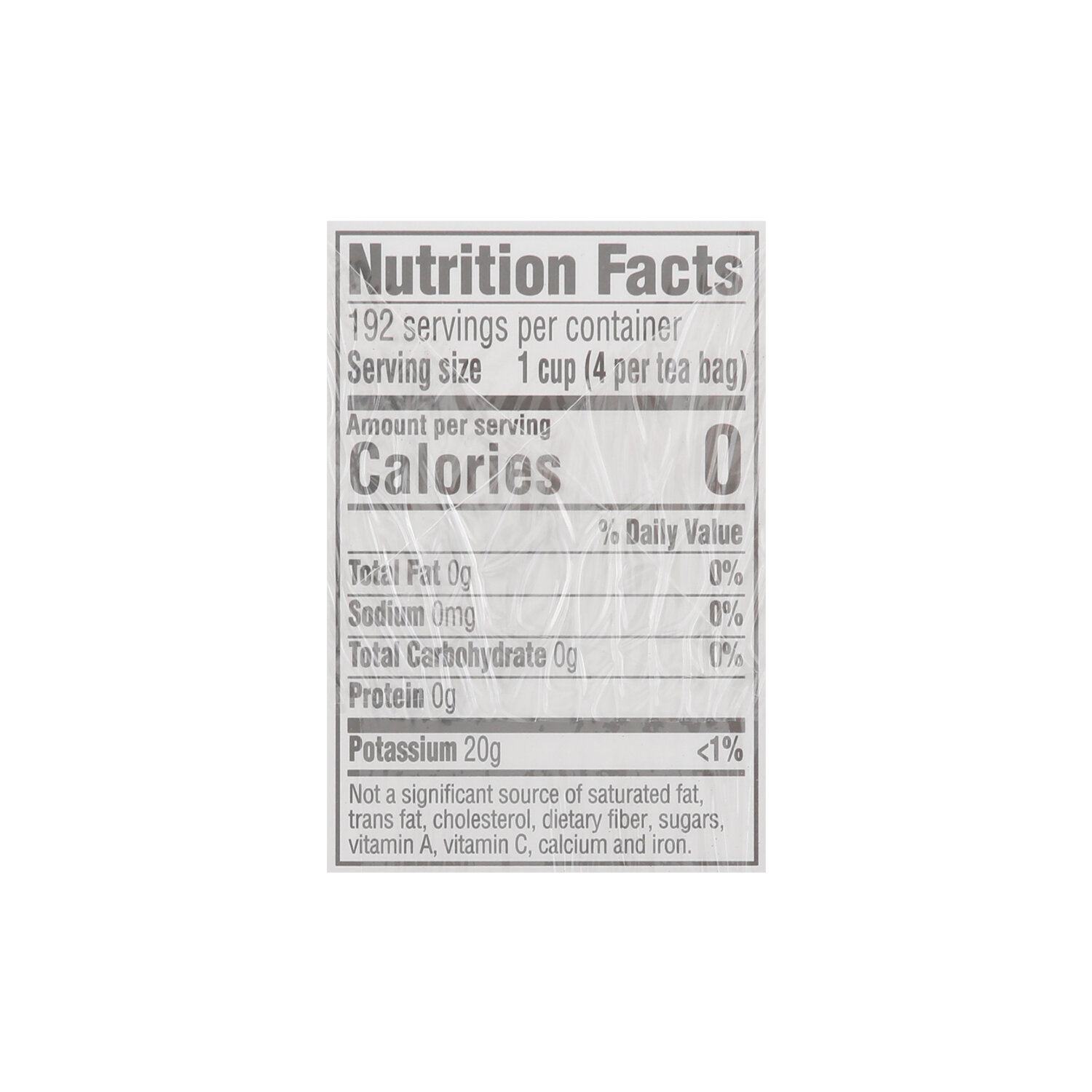 Calories in 1 cup of Iced Tea and Nutrition Facts