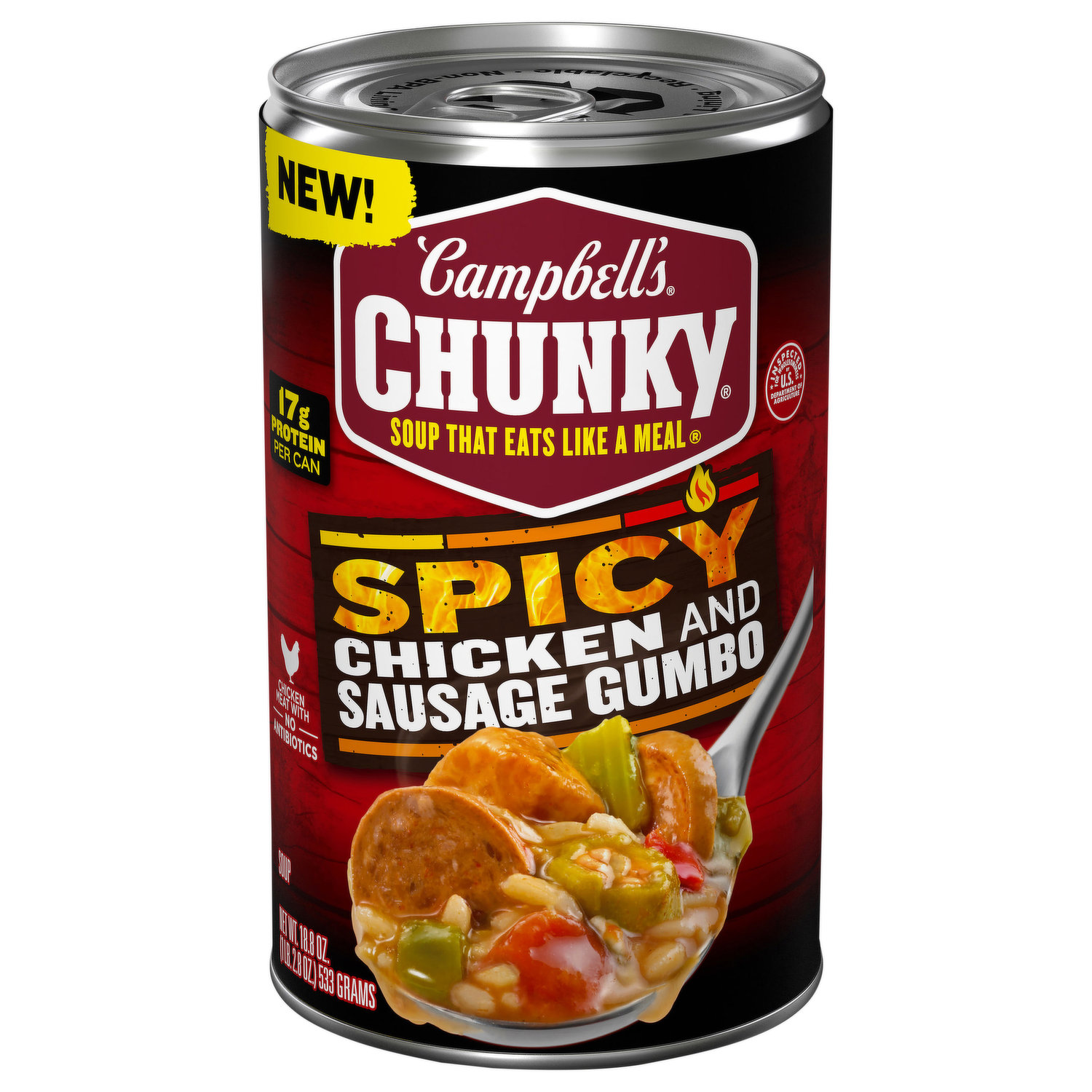 Campbell's Condensed Chicken Gumbo Soup, 10.5 Ounce Can 