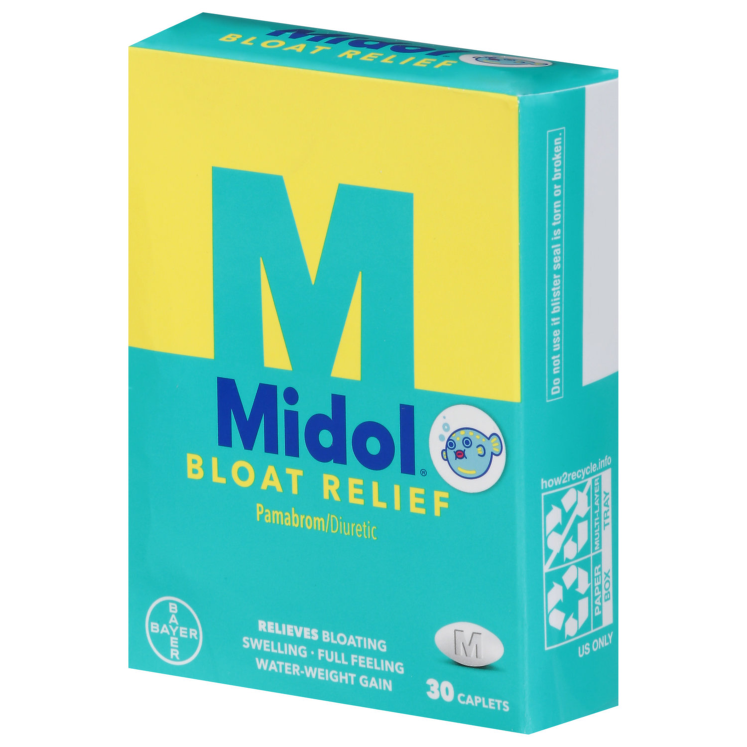 Midol Bloat Relief, Caplets - Brookshire's
