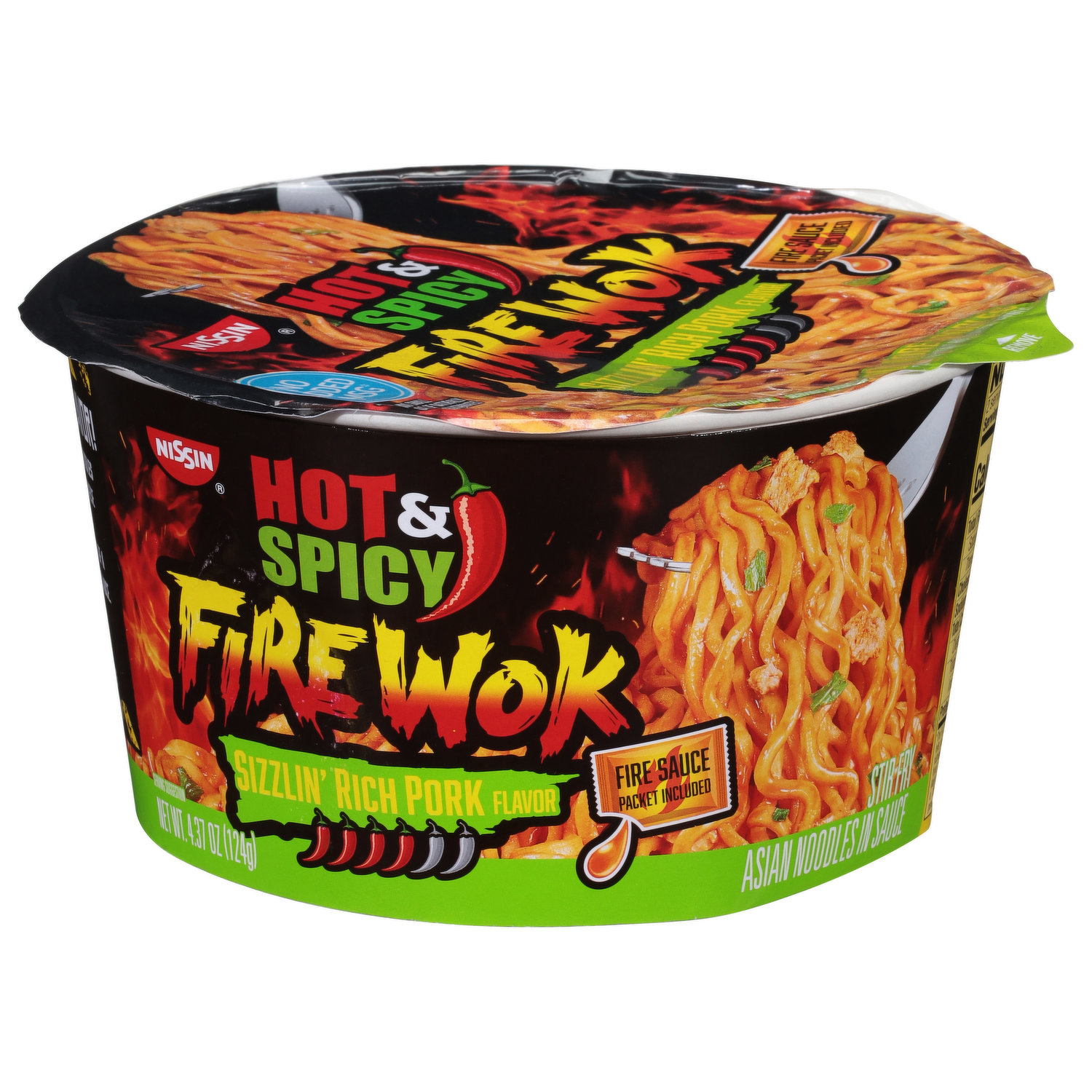 Nissin Hot & Spicy Blazing Hot Flavor Ramen Noodle Soup, 3.26 oz