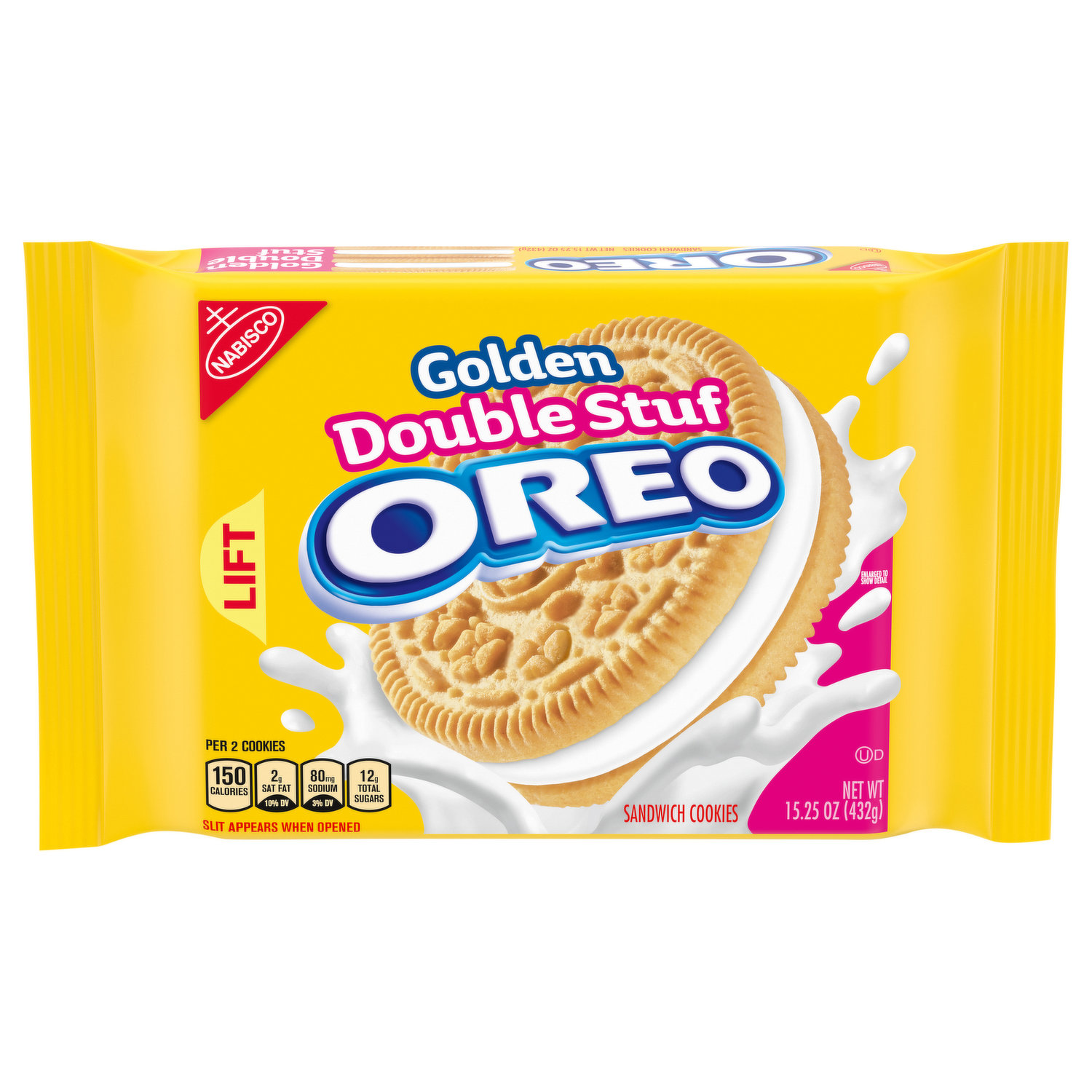 Oreo Sandwich Cookies Golden Double Stuf