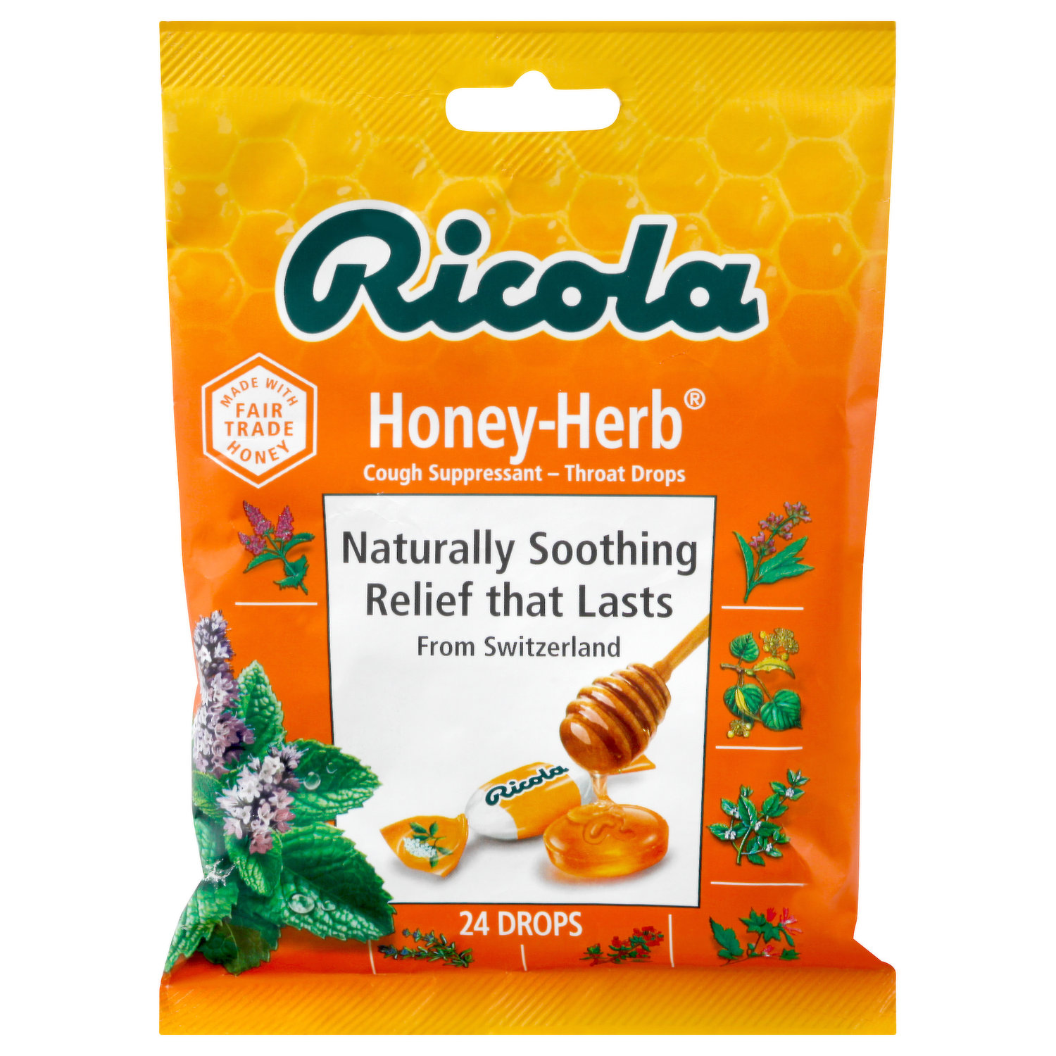 Ricola Natural Herb Cough Suppressant Throat Drops Original