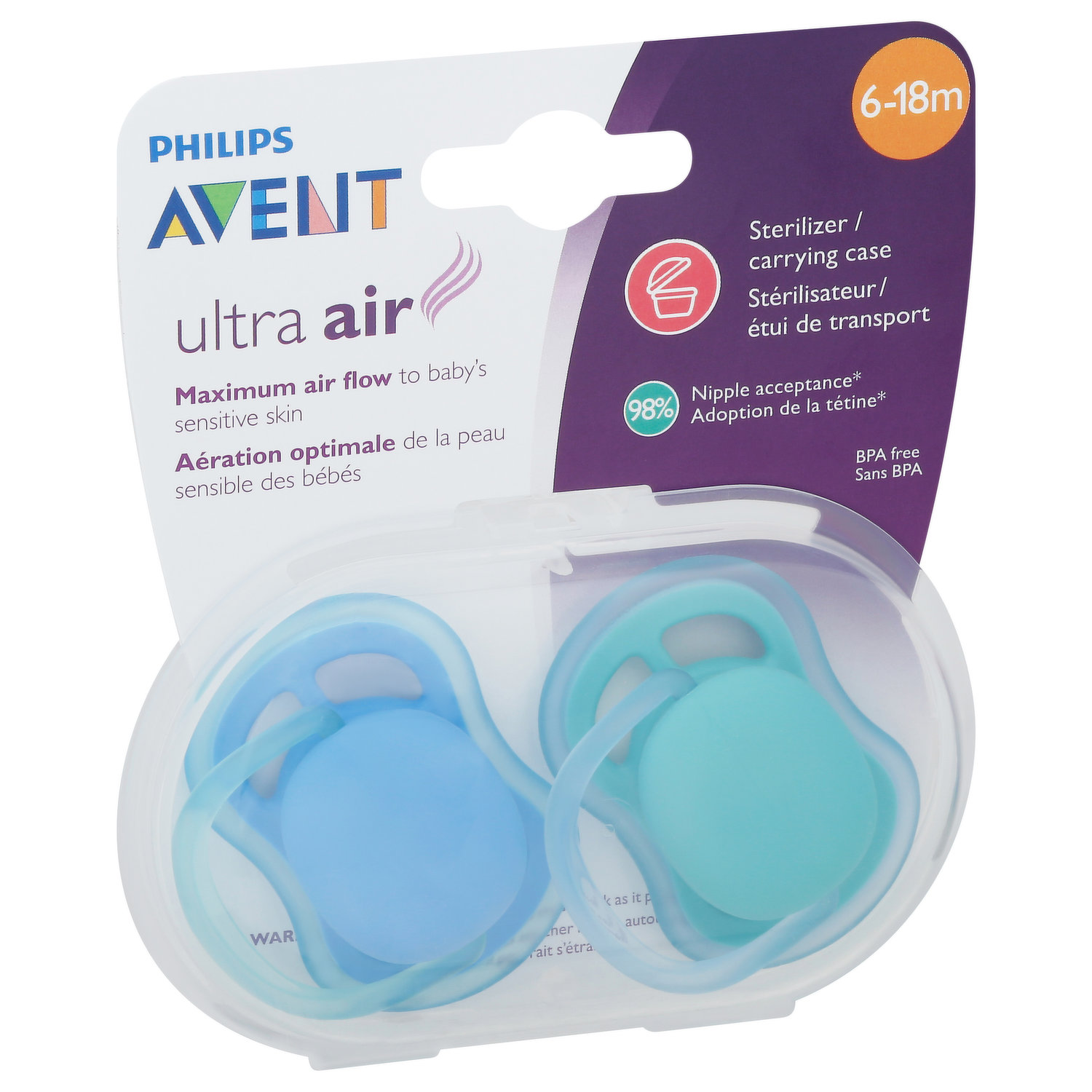 Succhietto Ultra Soft 6-18M Boy Avent - Farmacia Loreto