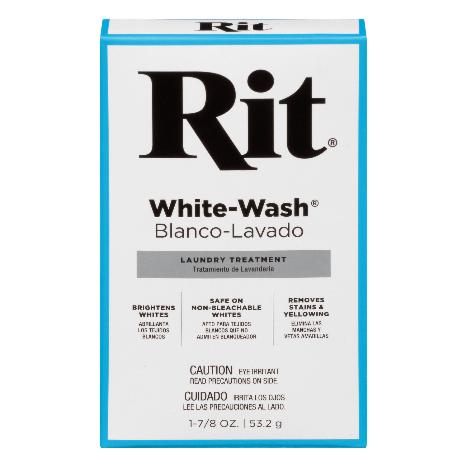 Rit White Wash Laundry Treatment 1-7/8 Ounce Whitener Fabric Dye