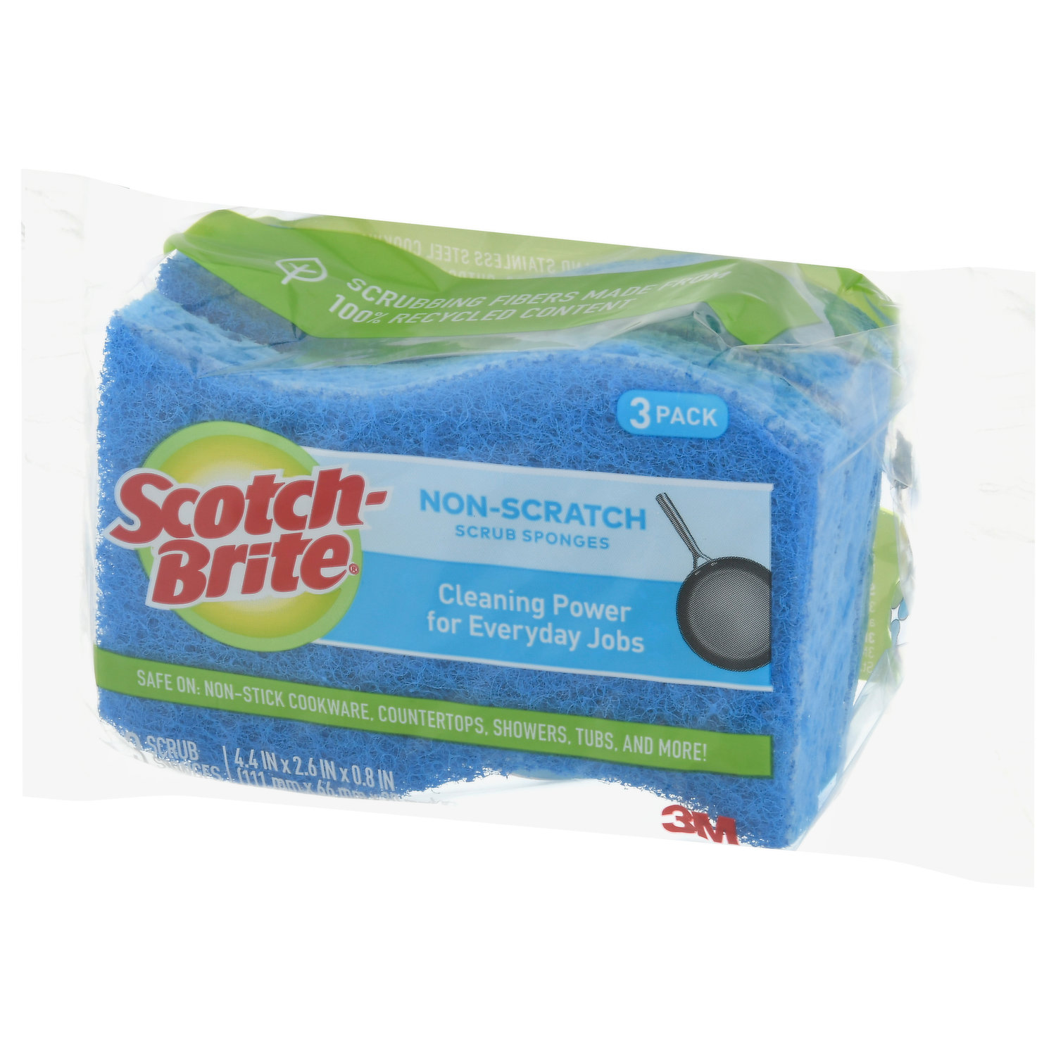 Scotch-Brite Zero Scratch Non-Scratch Scrub Sponges, Sponges for Cleaning  Kitchen, Bathroom, and Household, Non-Scratch Sponges Safe for Non-Stick