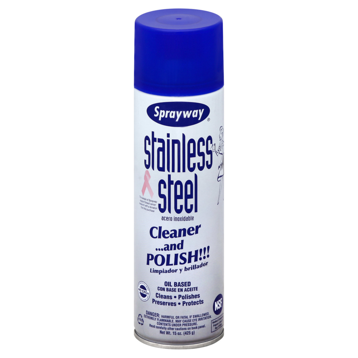 Sprayway Stainless Steel Wipes (Water-Based)