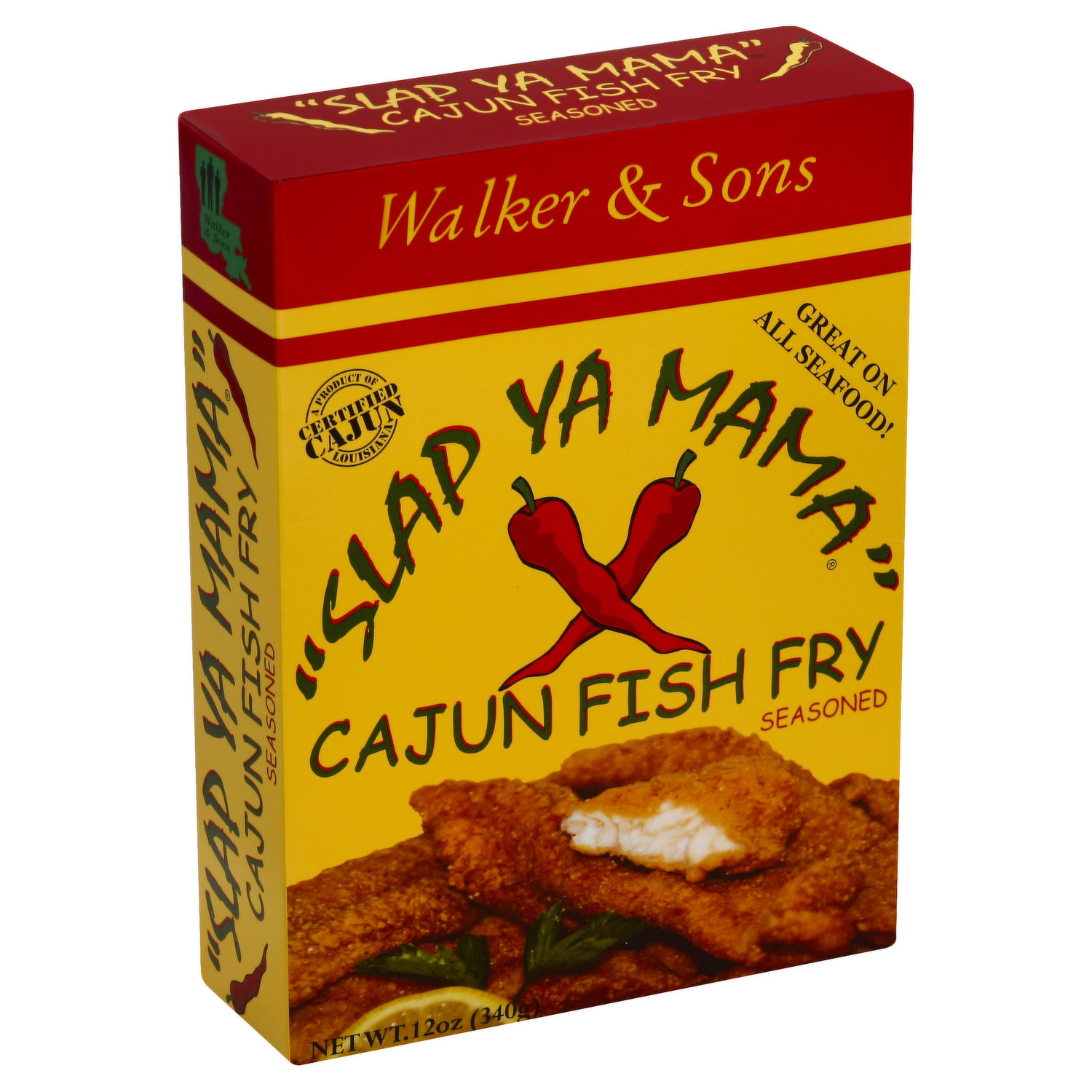 Slap Ya Mama Cajun Seasoning from Louisiana, Hot Blend, No MSG and Kosher,  Pack of 2