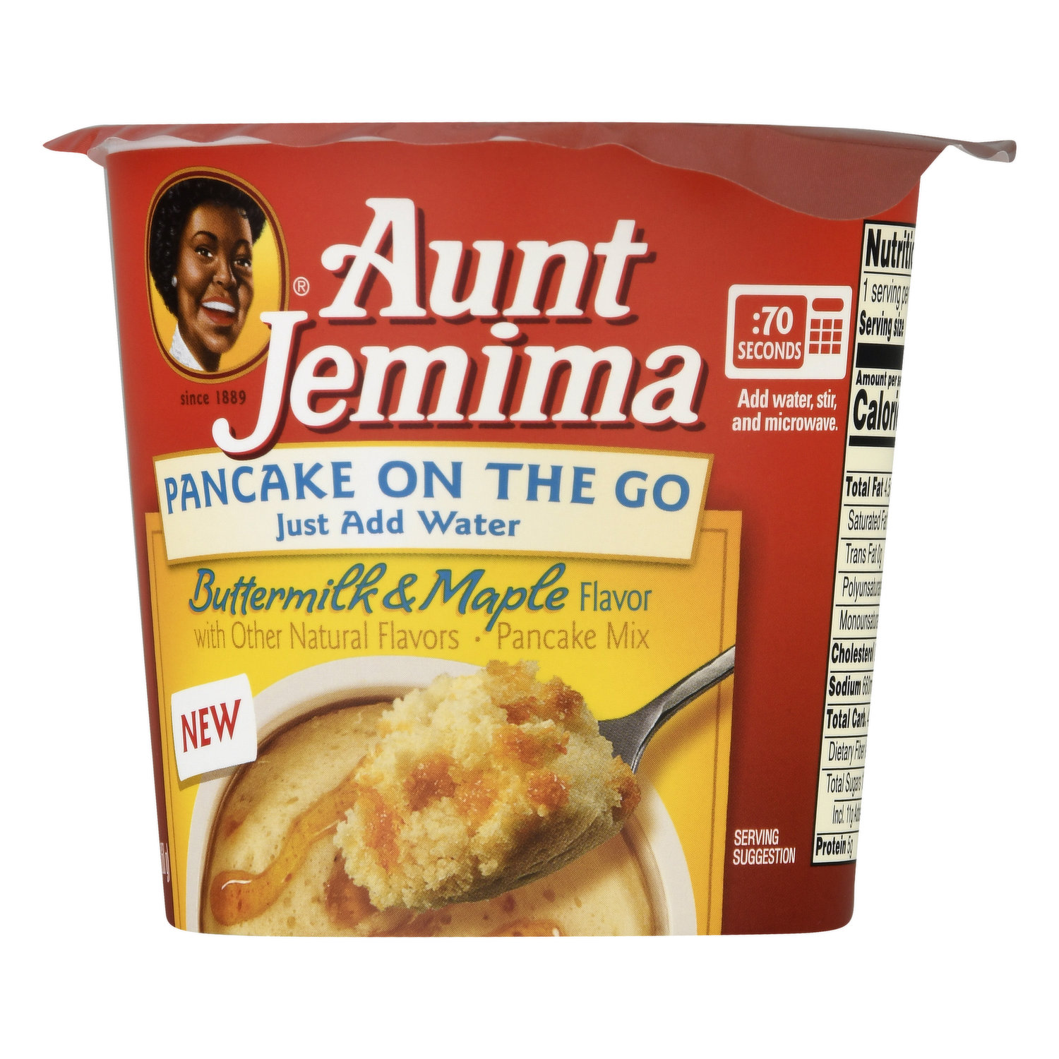 Aunt Jemima Pancake Mix, On The Go, Buttermilk & Maple