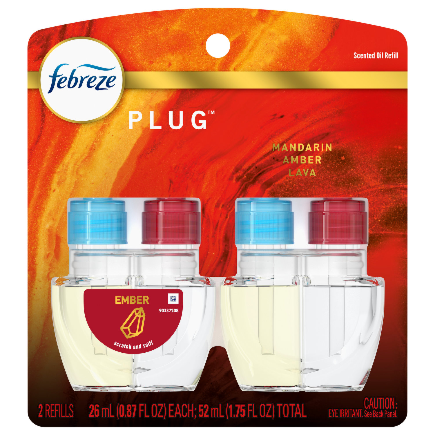 Febreze Recharge dhuile parfumée Plug et chauffe-huile, parfum Linen & Sky,  1 unité