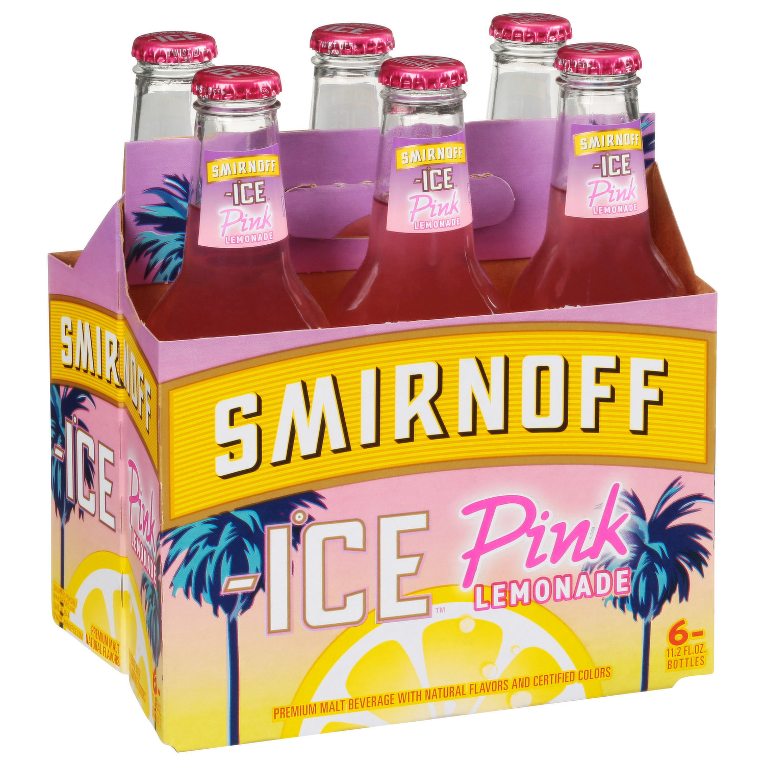 Tag Liquor Stores Delivery BC - Smirnoff Ice Pink Lemonade 6 Pack Cans –