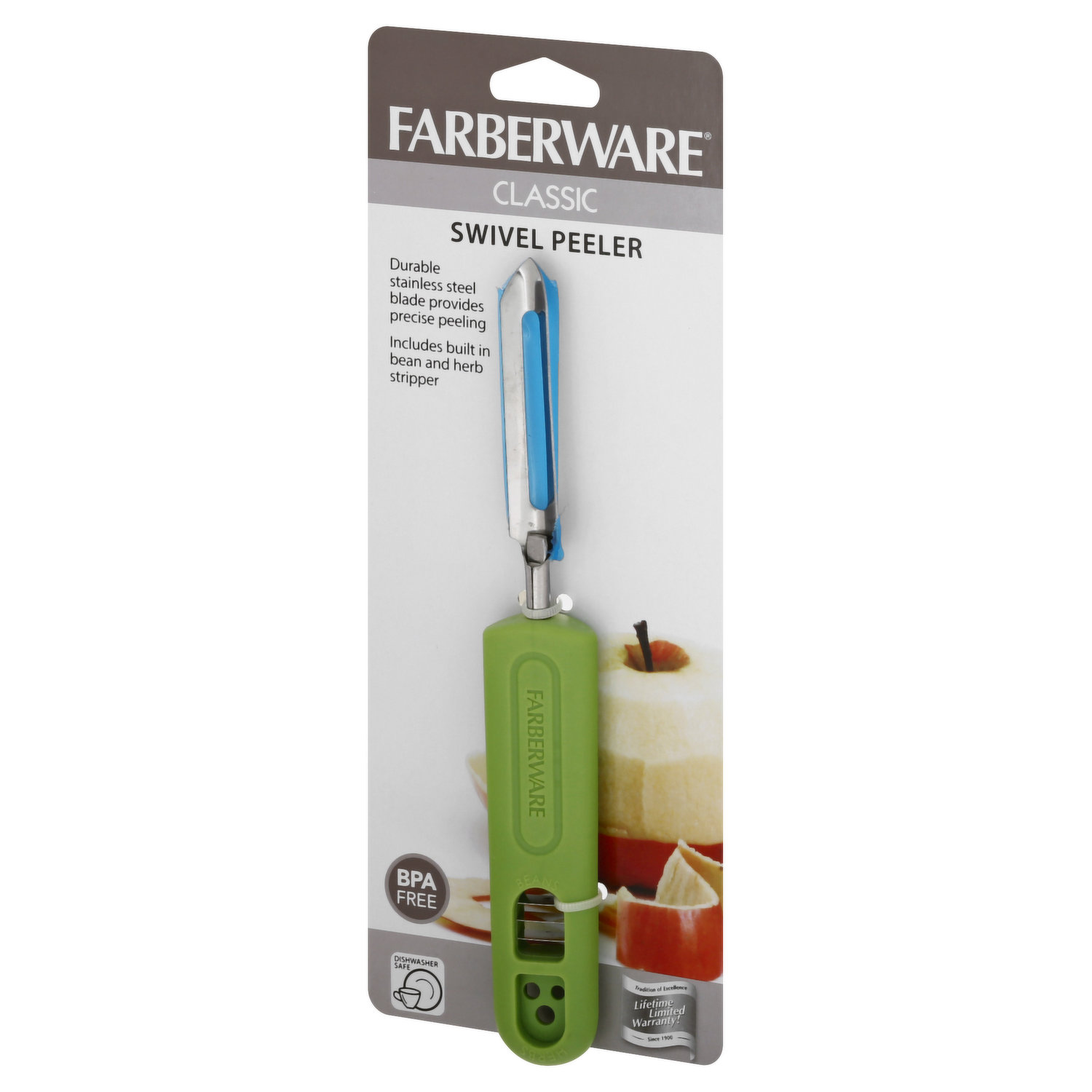 Farberware Classic Stainless Steel Peeler With Built-In Bean and Herb  Slicer - Gillman Home Center