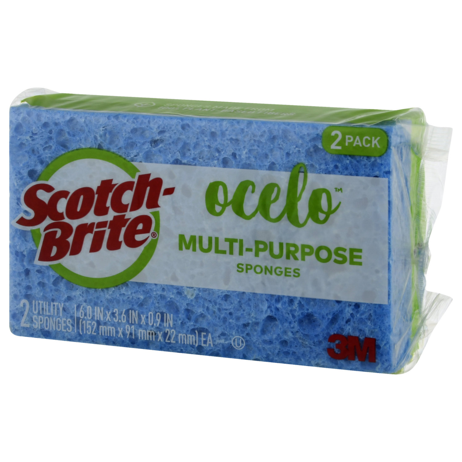  Scotch-Brite Sponge Cloths, 2/Pack : Health & Household