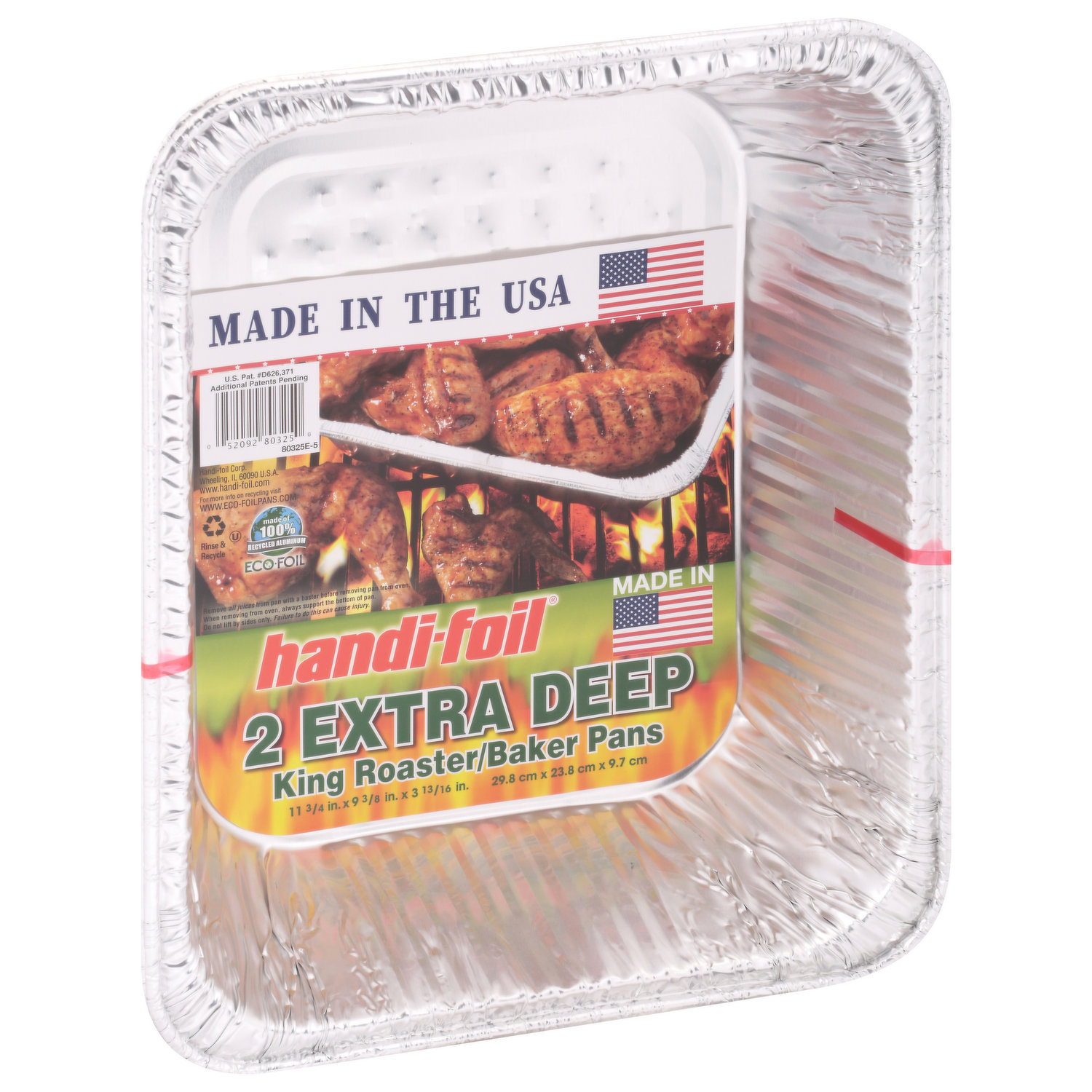 HANDI FOIL EXTRA DEEP BBQ KING UTILITY PAN