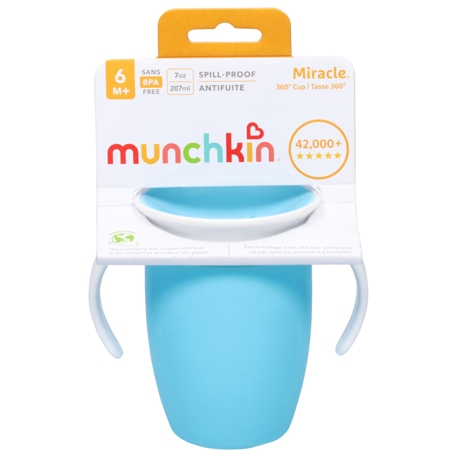 Munchkin Miracle 360 BPA Free Sippy Cup 10 Ounce, 3 Count Purple Green Blue