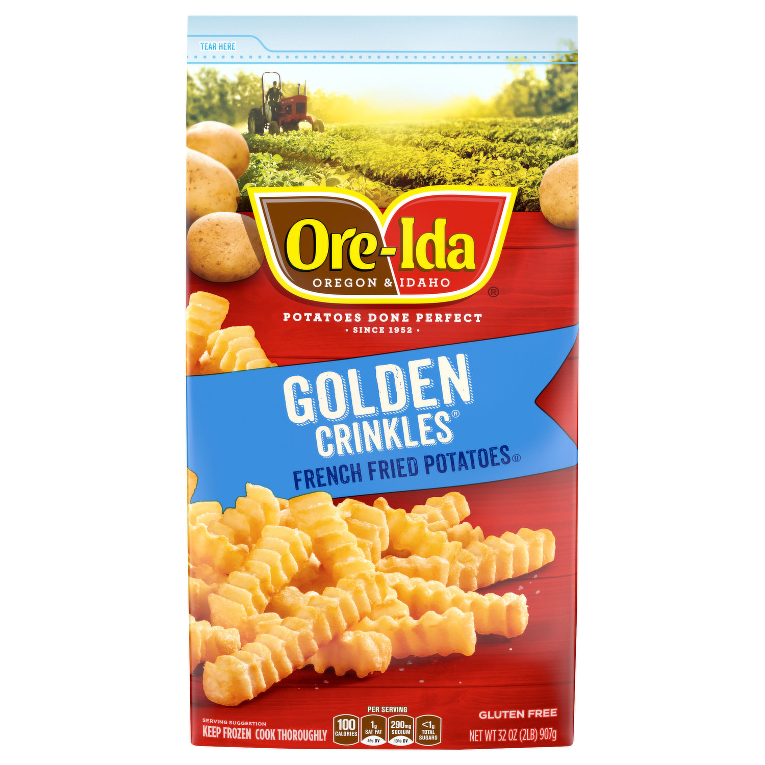 Ore-Ida Golden French Fries, Fried Frozen Potatoes Value Size, 5 lb Bag 