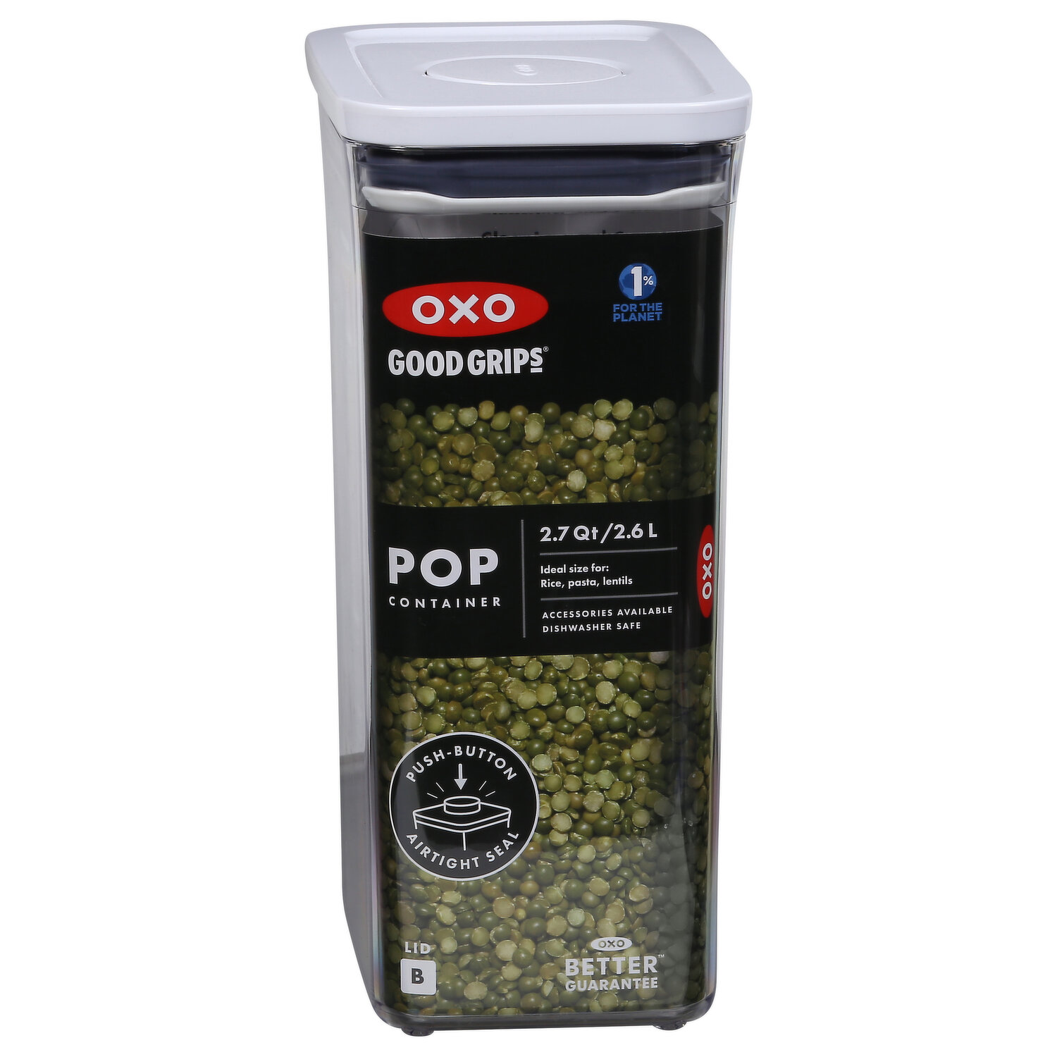 Oxo Good Grips Pop Container, Lid B, 2.7 Quart