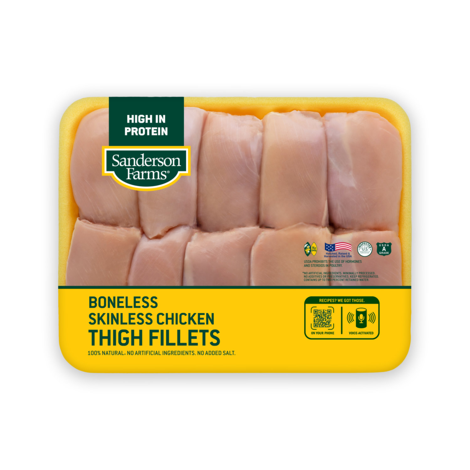 Thinly Sliced Boneless Skinless Breast Fillets - Sanderson Farms