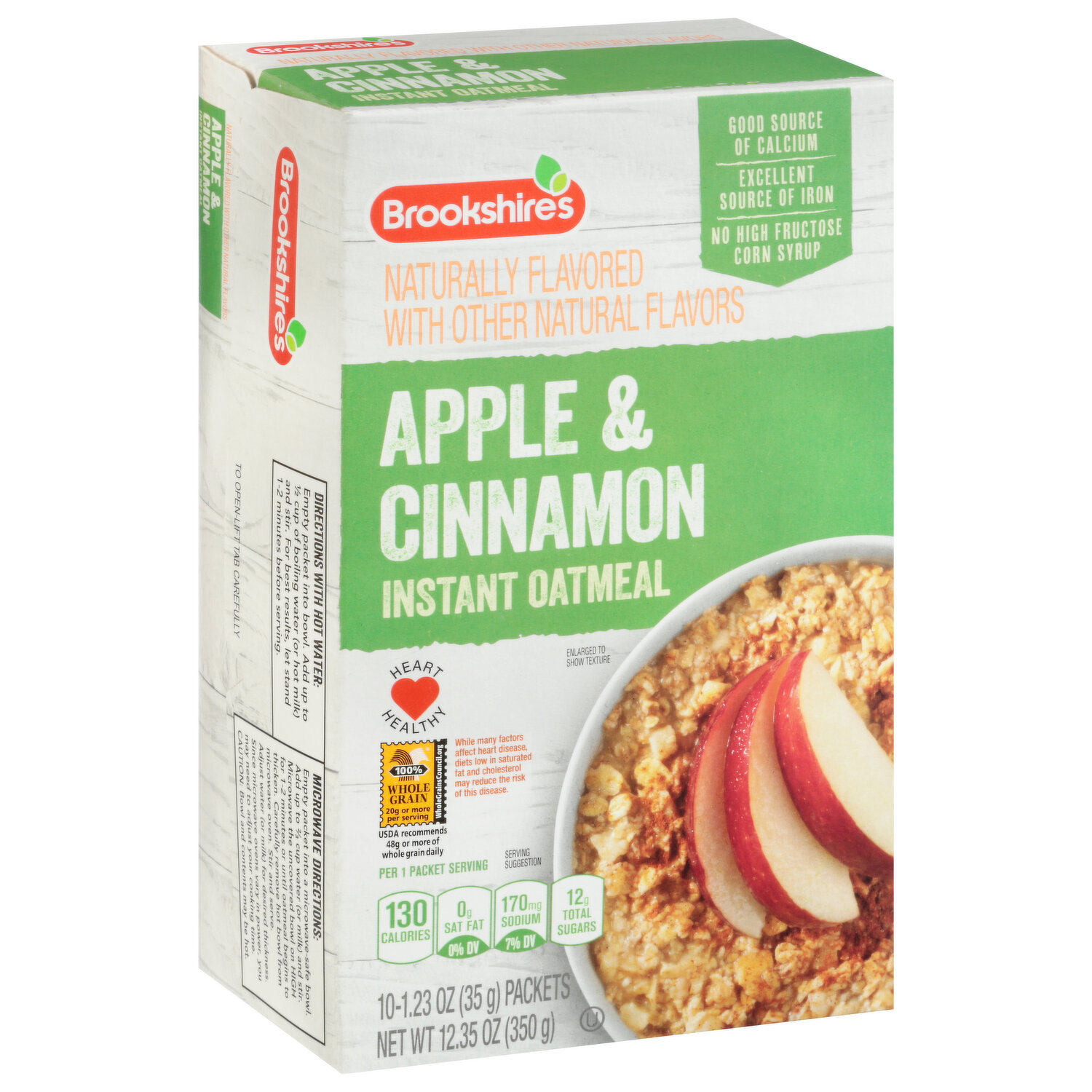 Brookshire's Apple u0026 Cinnamon Instant Oatmeal - FRESH by Brookshire's