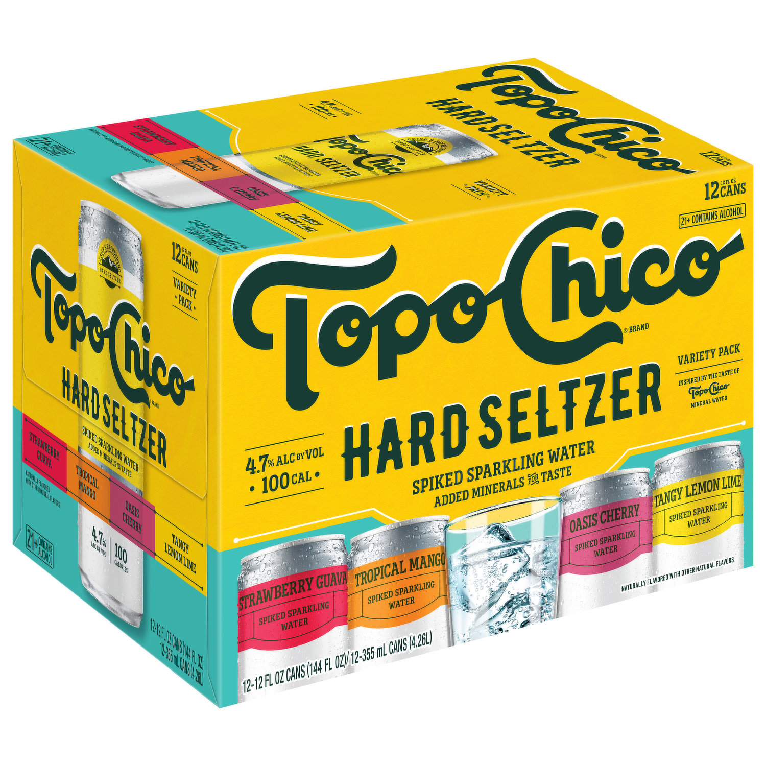 Topo Chico Free Hard Seltzer, 12 cans / 12 fl oz - Food 4 Less