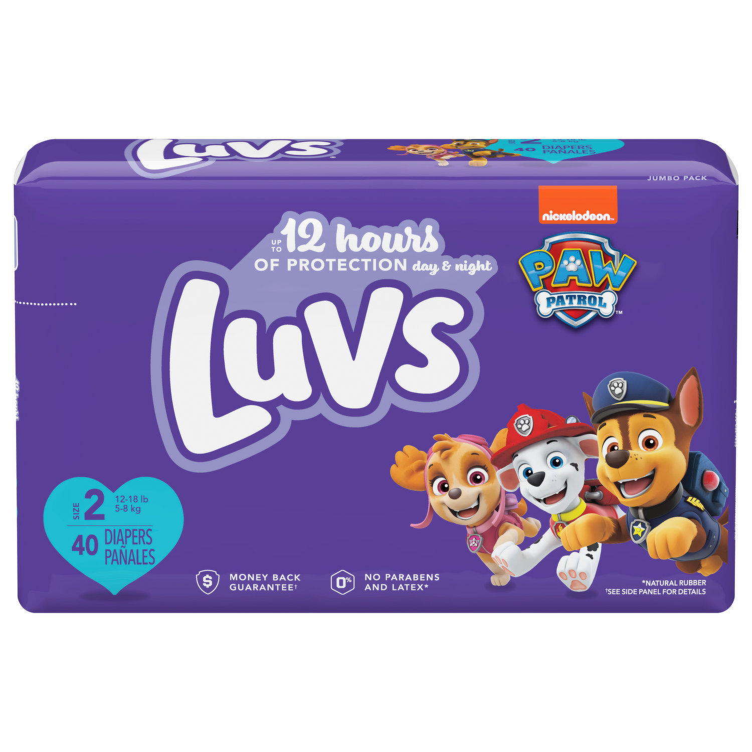 Luvs Diapers, Paw Patrol, Size 2 (12-18 lb), Jumbo Pack - Super 1