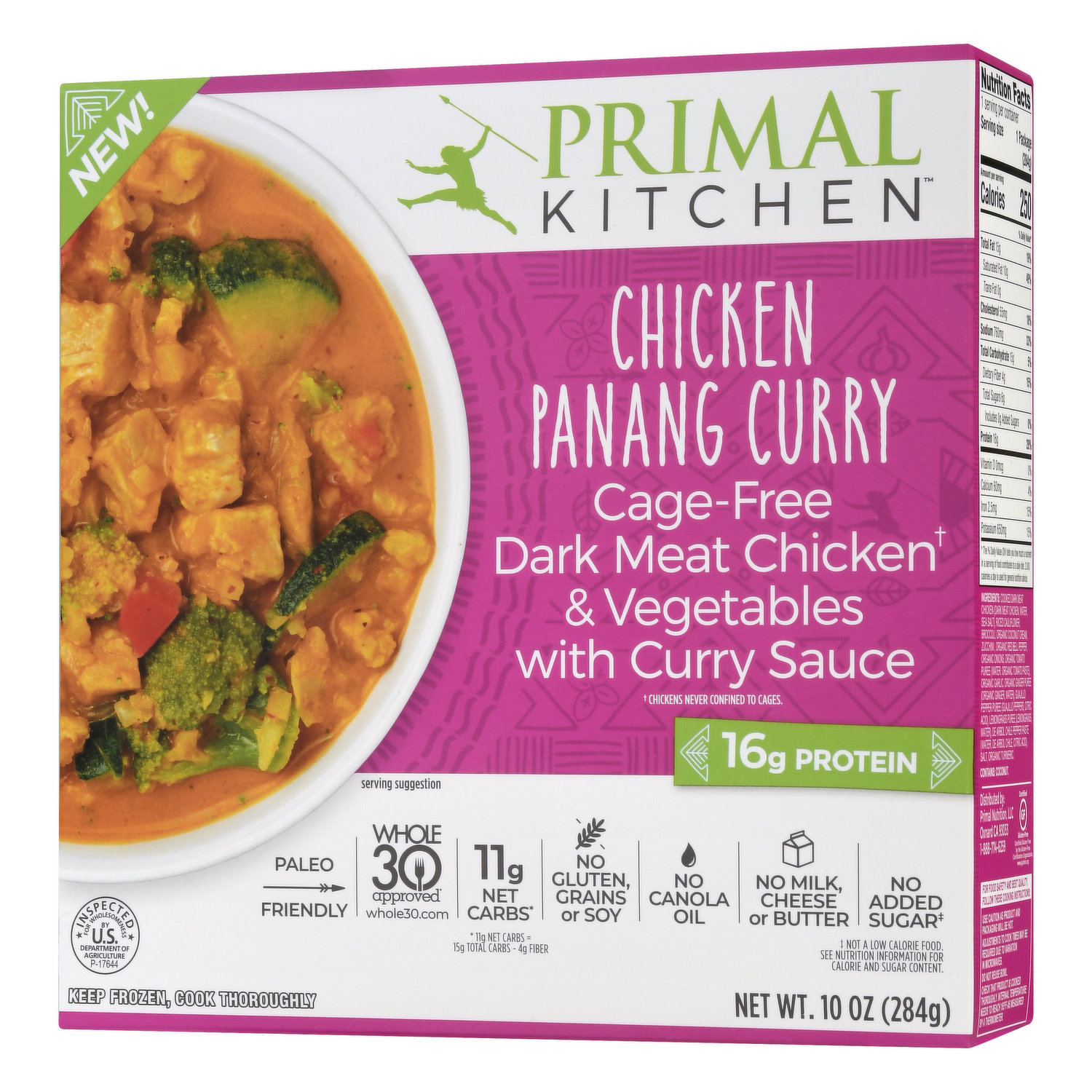 KITCHEN JOY 350G PANANG CURRY-CHICK, Other frozen prepared meals and  part-meals, Frozen Ready Meals, Frozen food, null