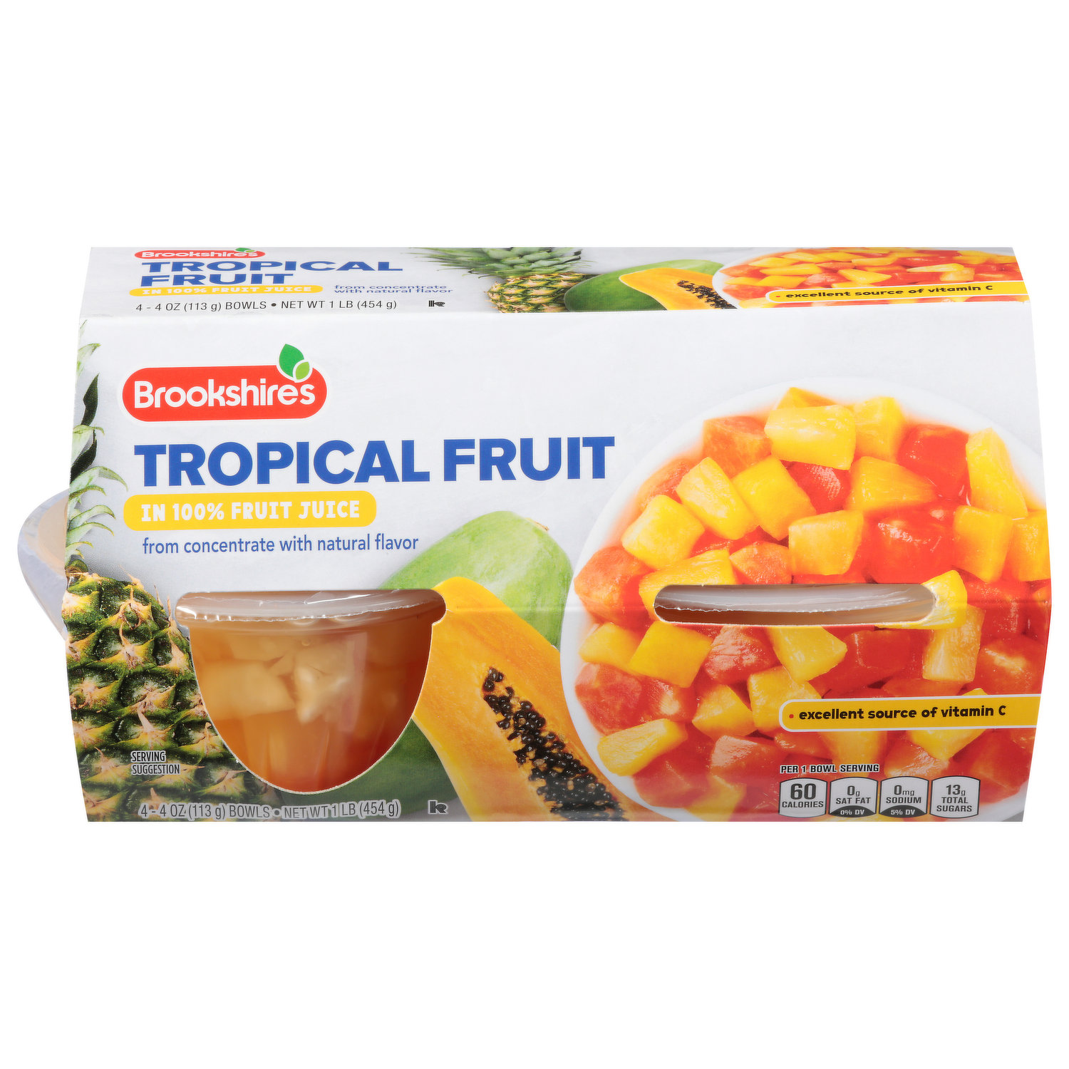 Brookshire's Tropical Fruit, in 100% Fruit Juice