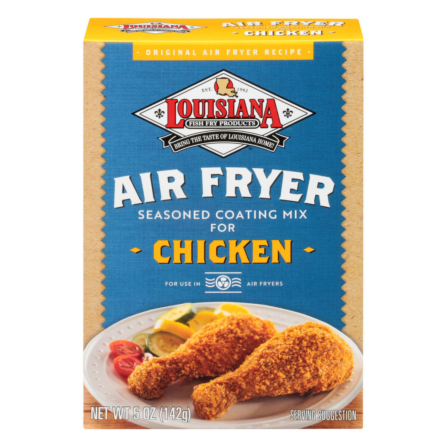 Louisiana Fish Fry Chicken Air Fryer Seasoned Coating Mix