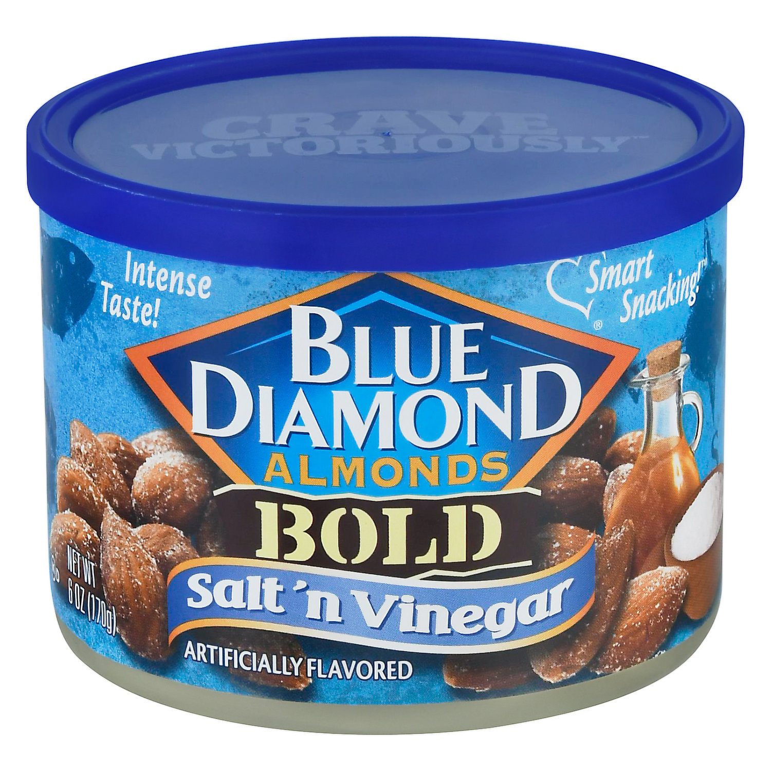 Blue Diamond, Dry Roast Sea Salt, 100 Calorie Pack, Pack of 7, Almonds