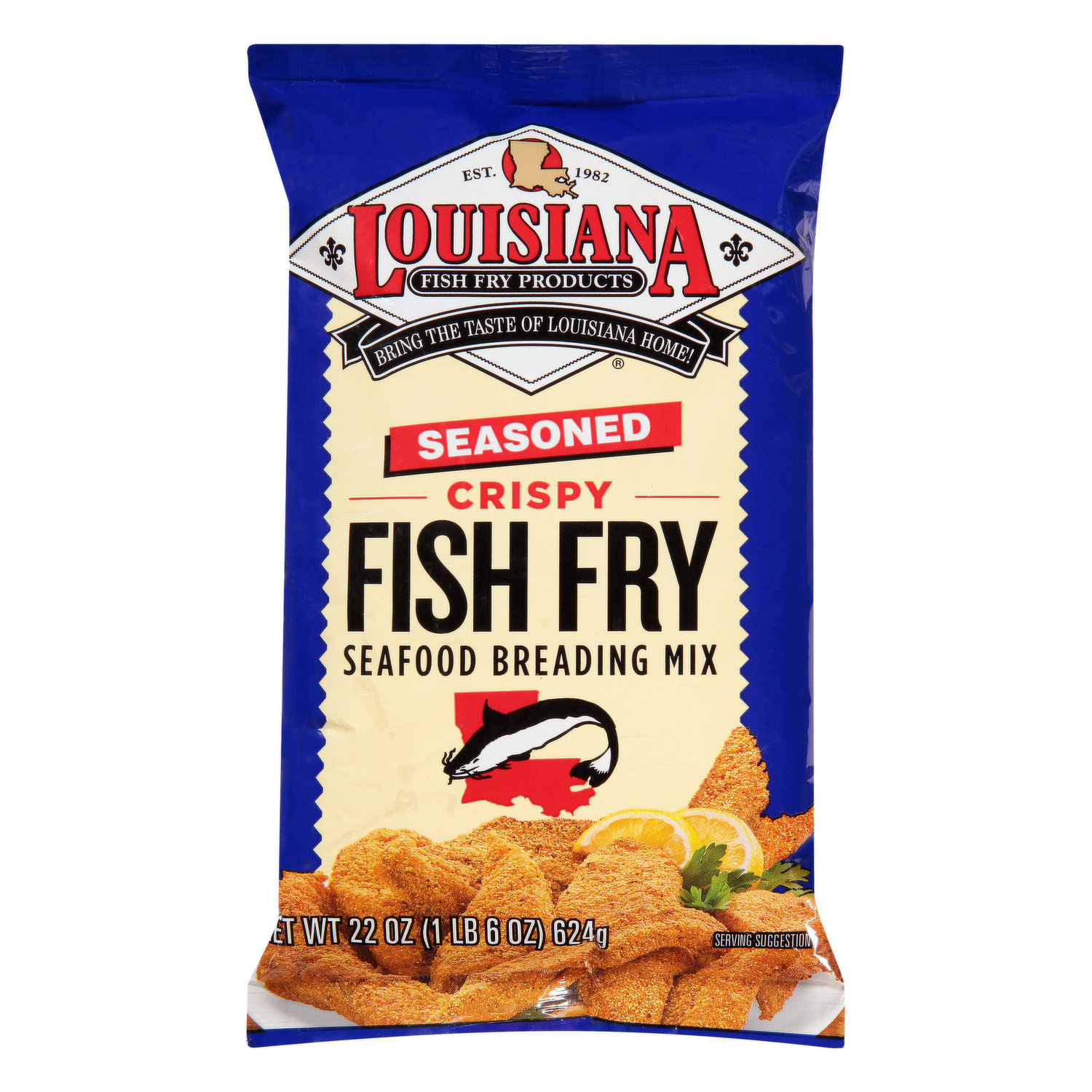 Louisiana Fish Fry: New Orleans Style Seafood Breading Mix With