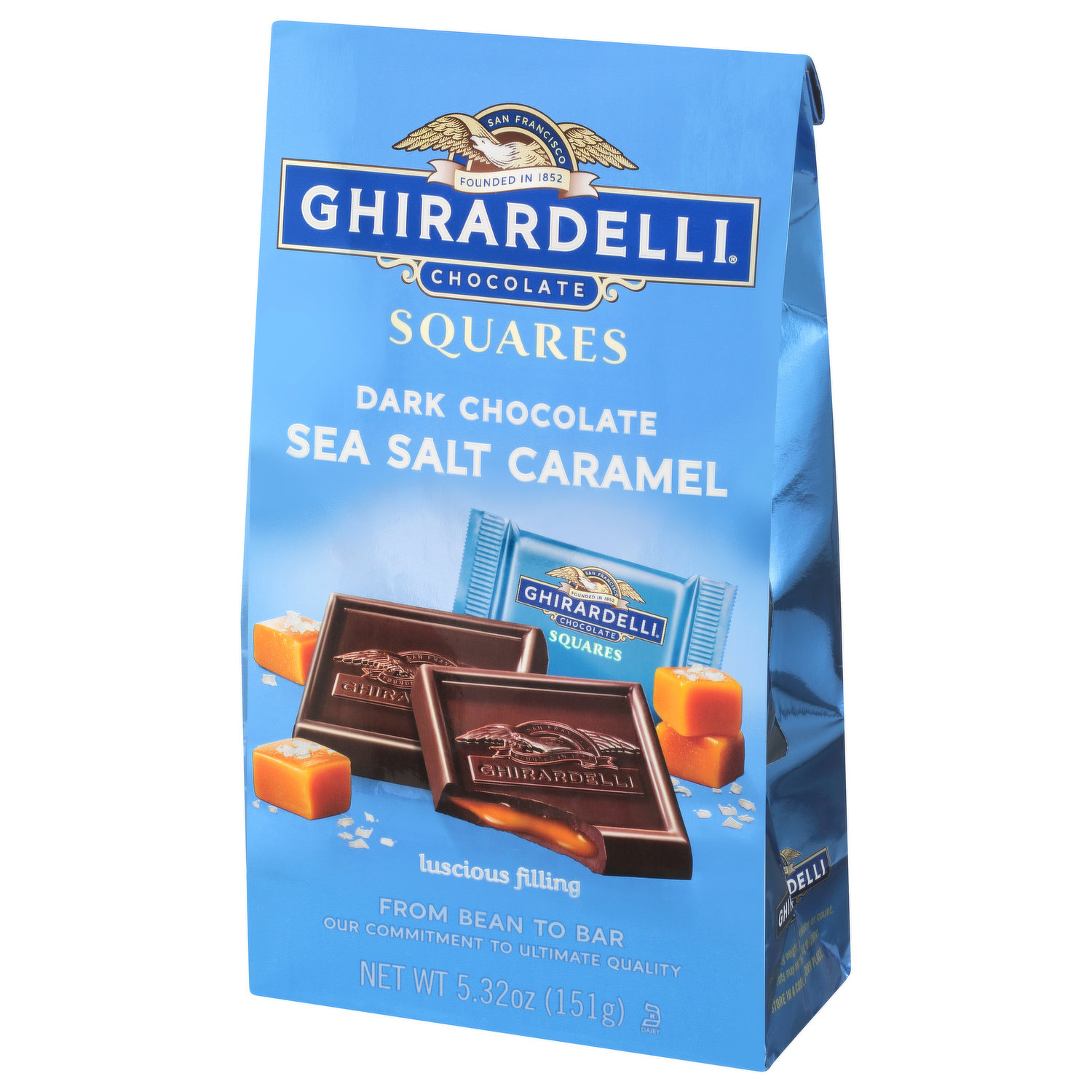 Dark Chocolate Sea Salt Caramel Candy Bar 3.5 oz.