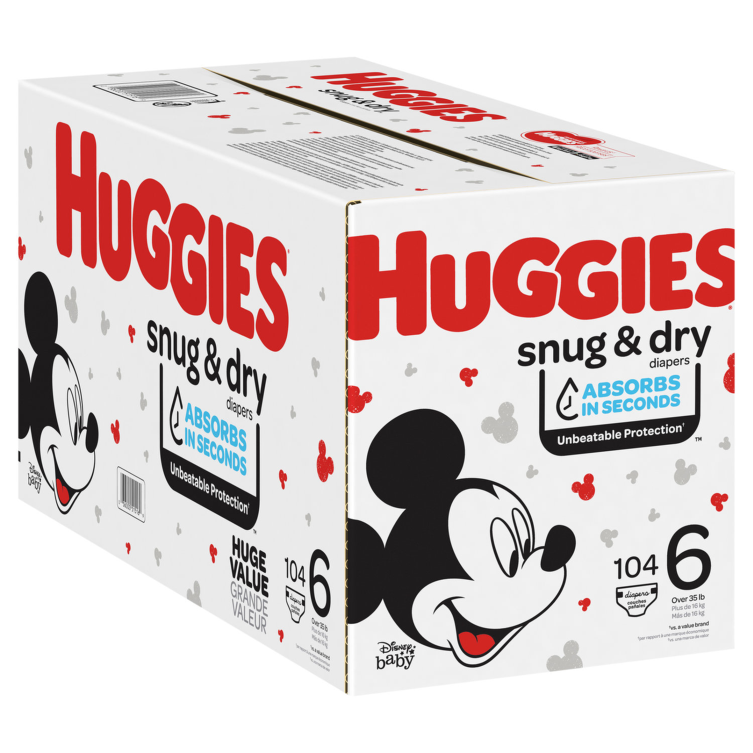 Huggies Little Movers. Diapers, Disney Baby, 6 (Over 35 lb) - 16 diapers