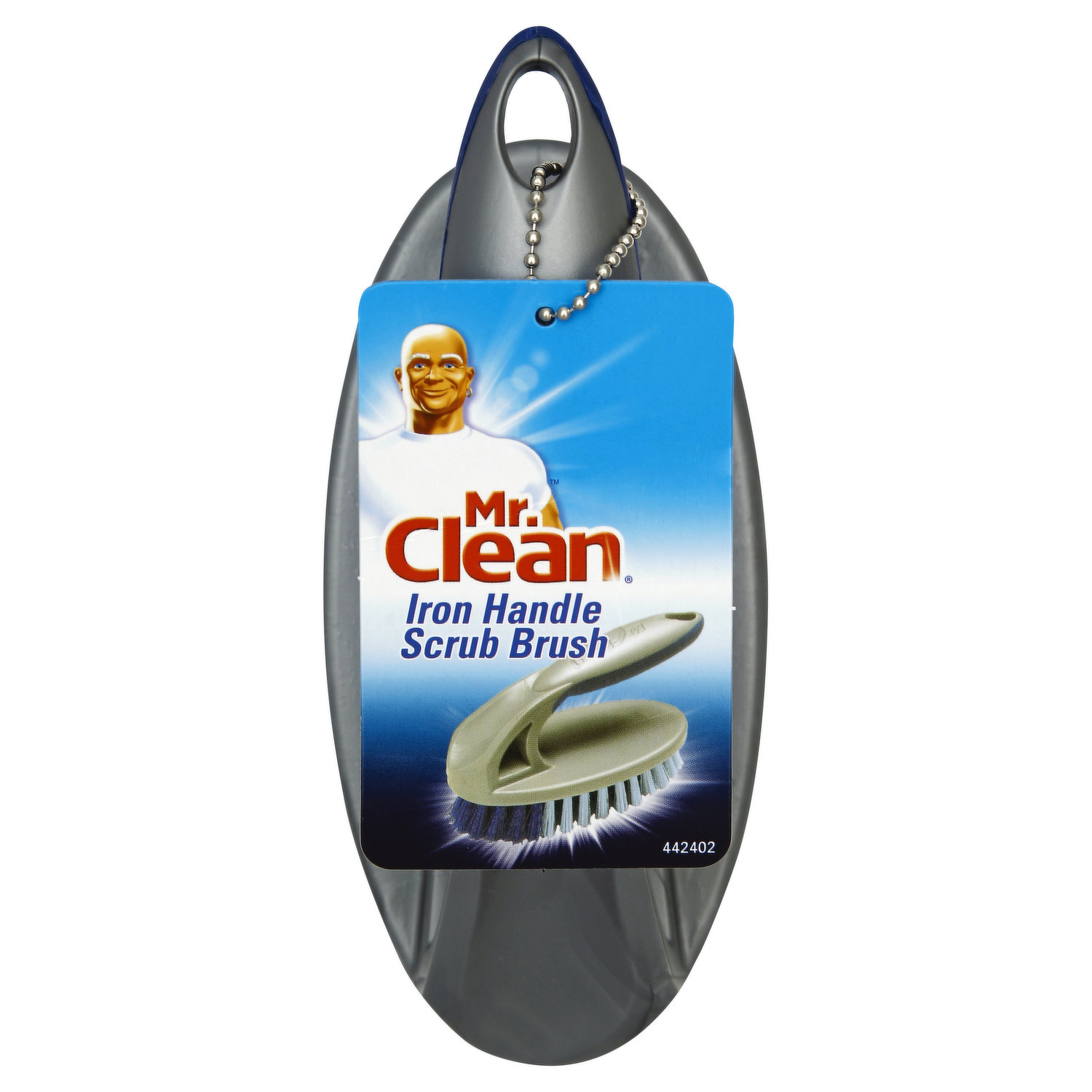 Mr. Clean Large Blue Iron Handle Scrub Brush