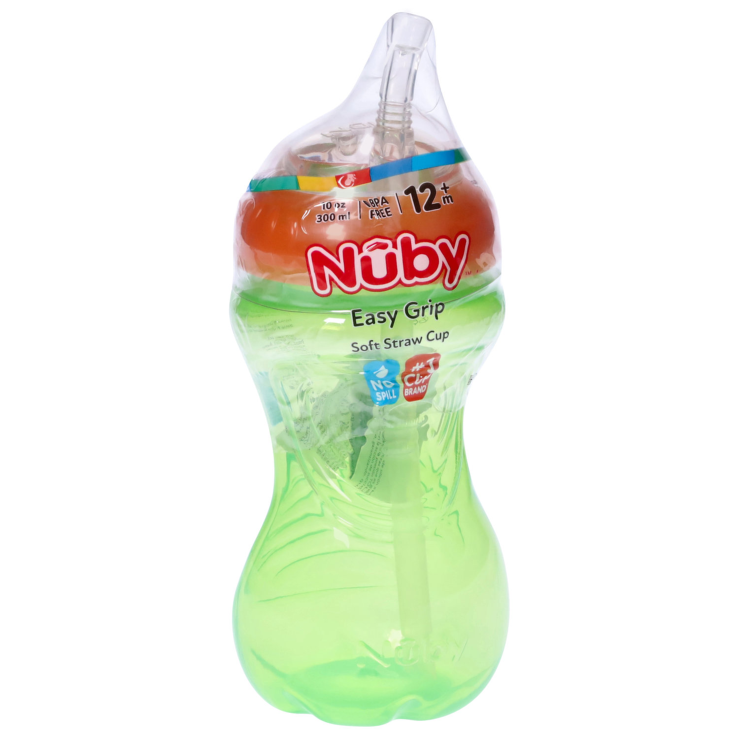 Nuby No Spill Super Spout Trainer Cup - Bright Green - 8oz