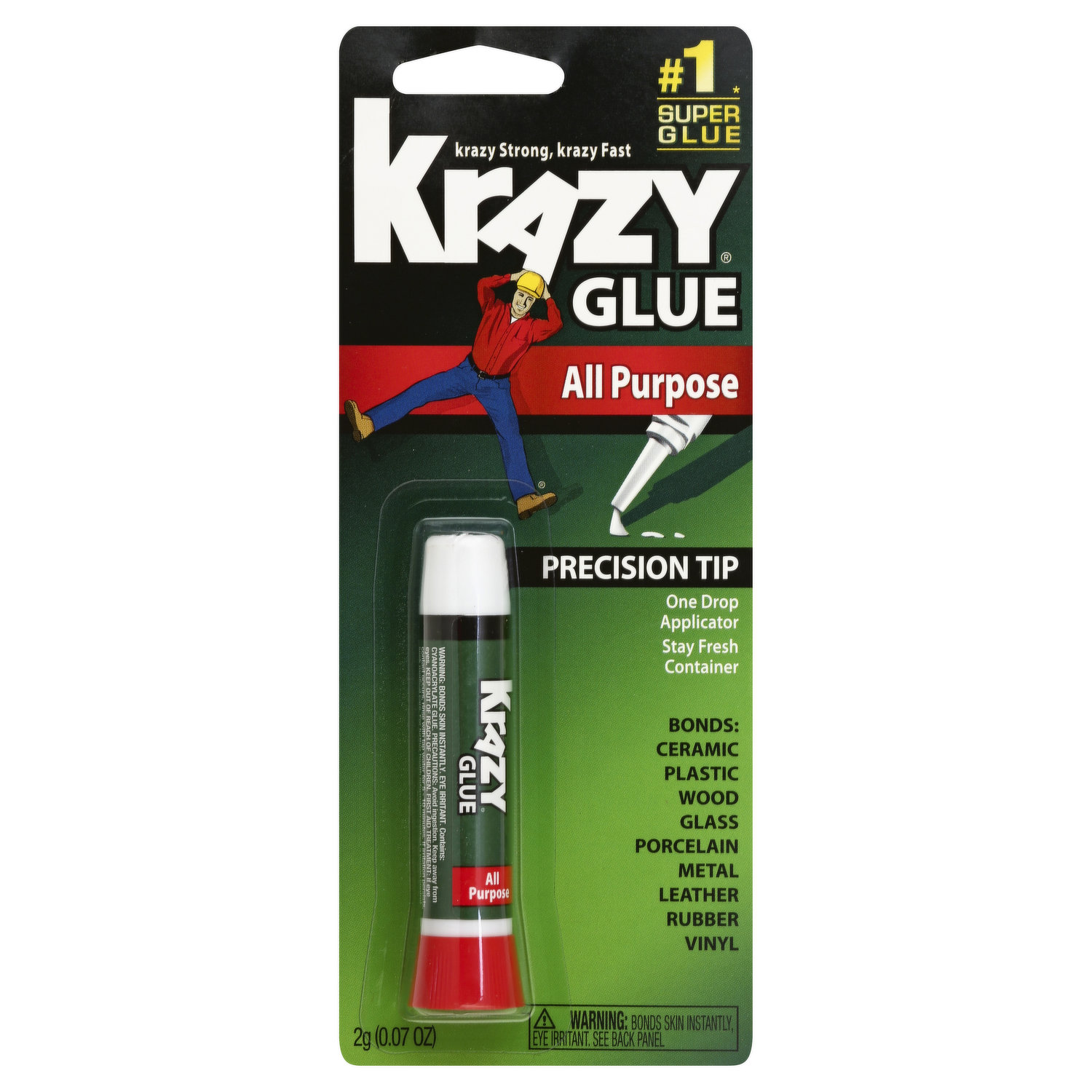 Krazy Glue Advanced Formula With Precision Applicator Clear 5