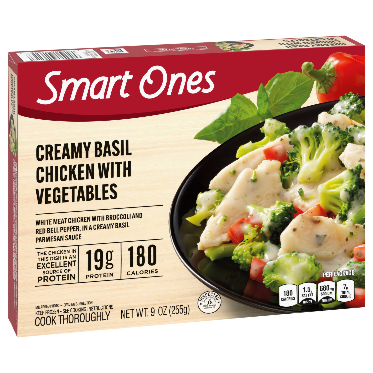 Smart Ones Creamy Basil Chicken with Vegetables Super 1 Foods