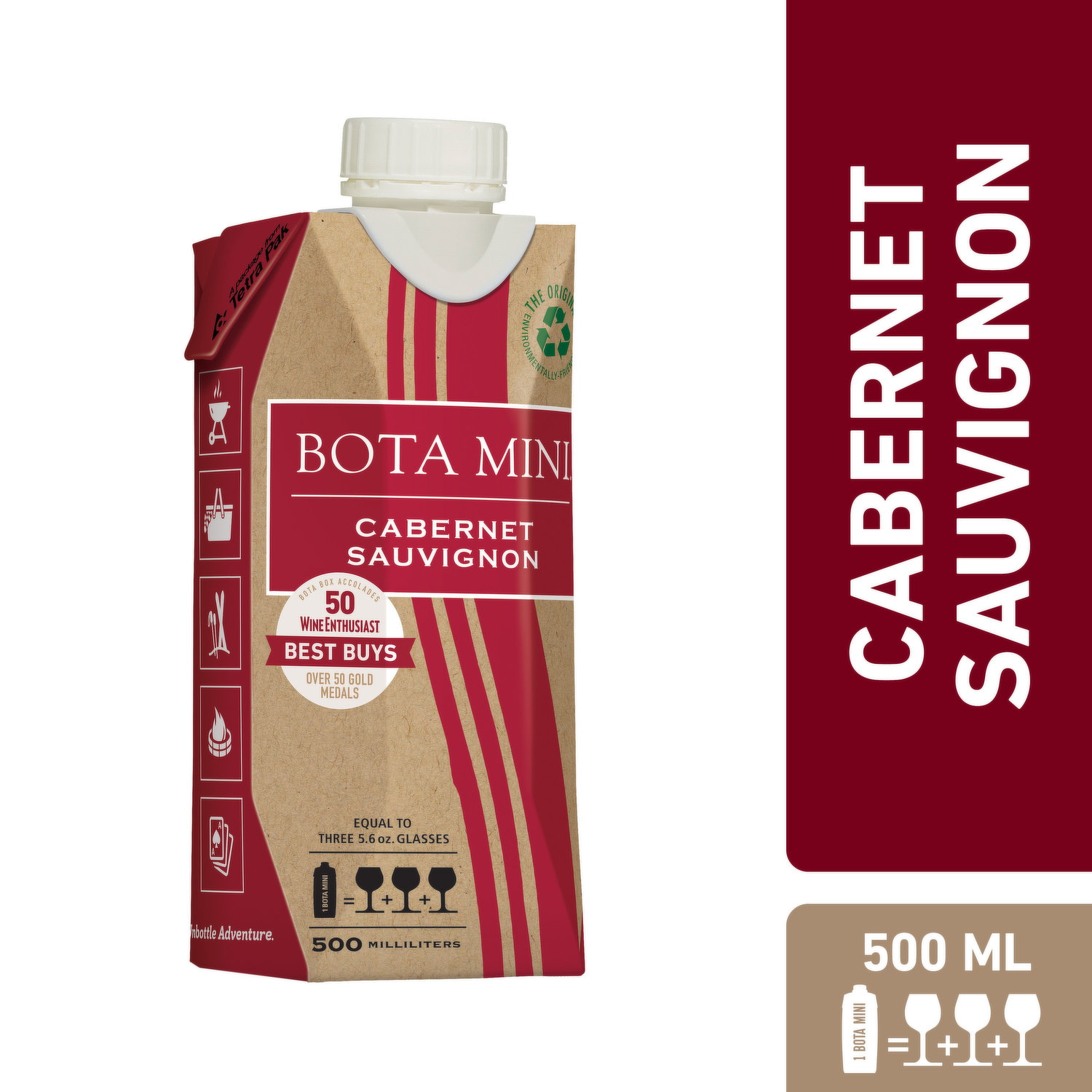 Bota Box Mini Cabernet Sauvignon Red Wine - 4pk/250ml Box