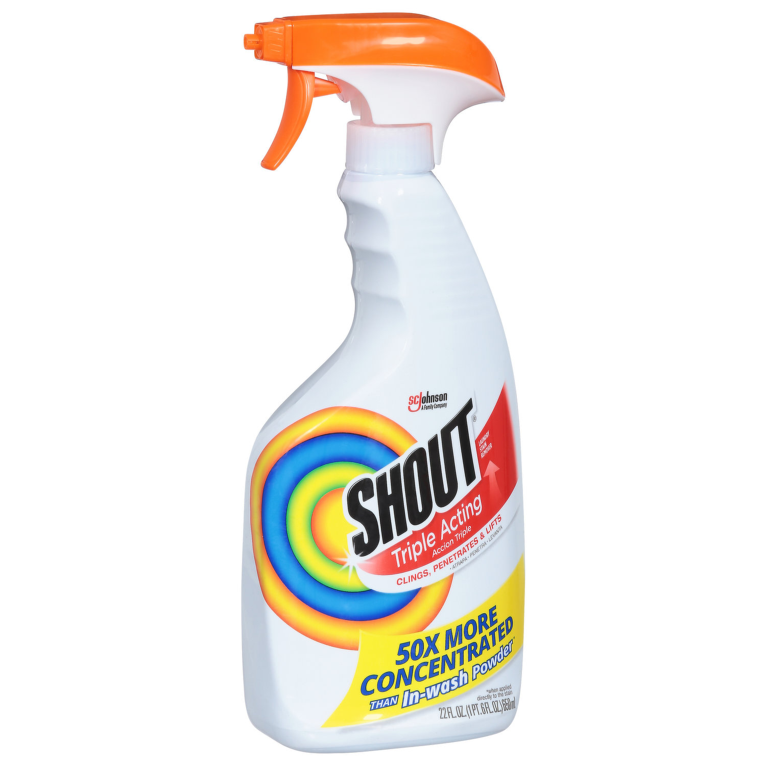 Shout Advanced Acting Gel, Laundry Stain Remover, 22 Ounce