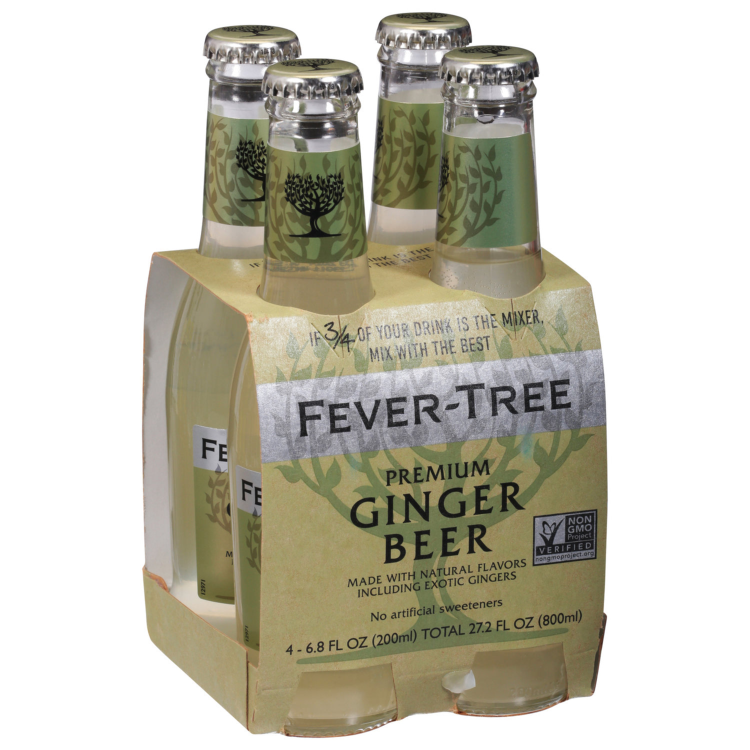 Fever-Tree Premium Ginger Beer 4 pk Bottles