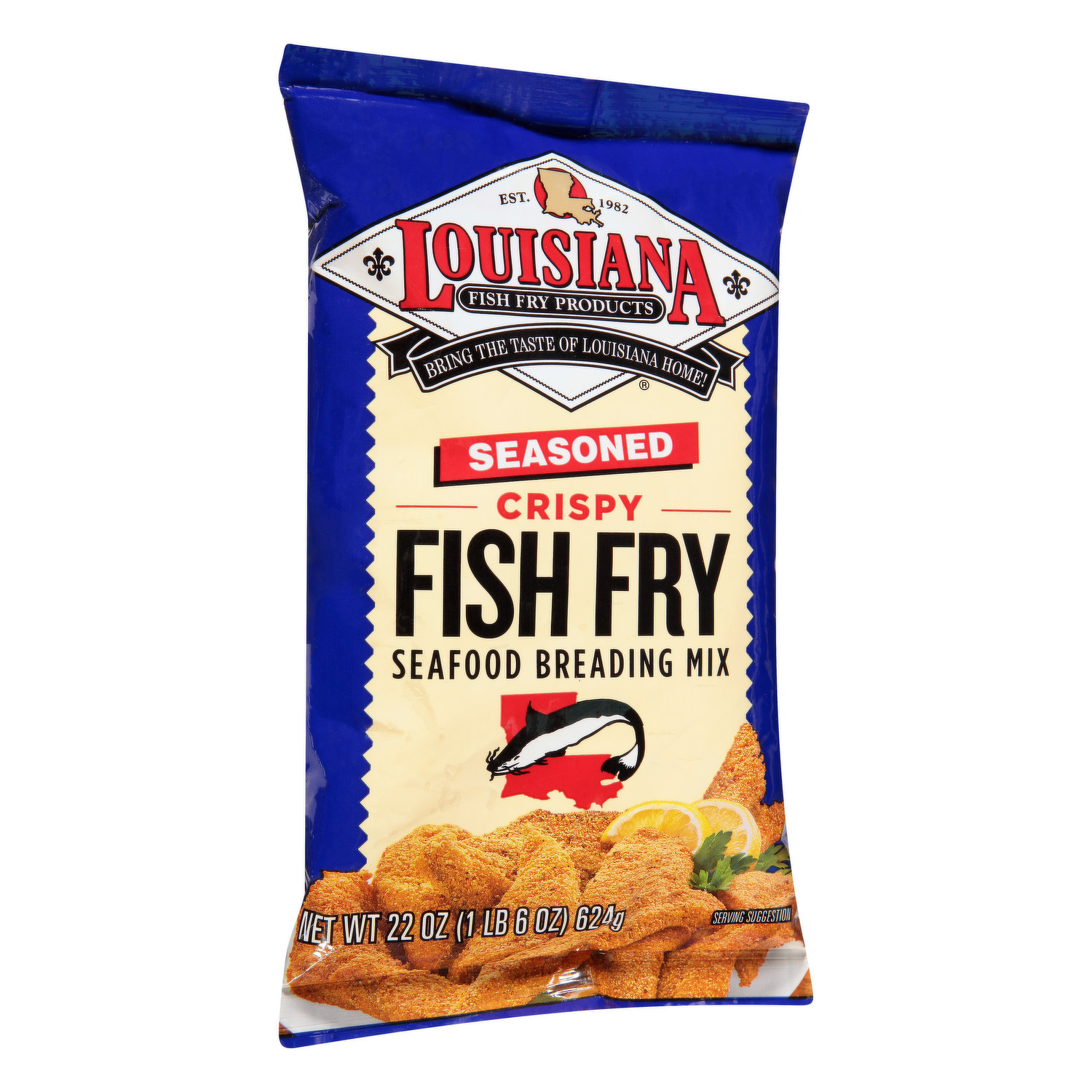 Louisiana Fish Fry Products Batter Mix, Chicken, Seasoned, Spicy Recipe - 22 oz