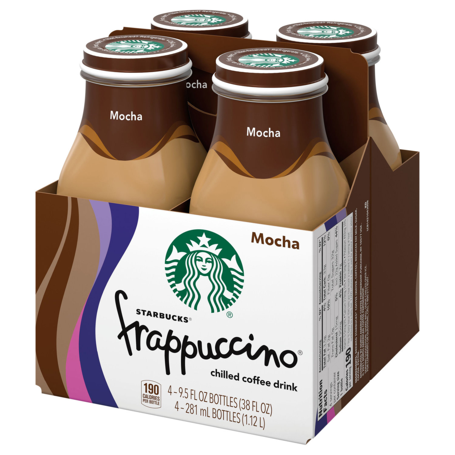 Starbucks Frappuccino Mocha Coffee Drink - 4pk/9.5 fl oz Glass Bottles