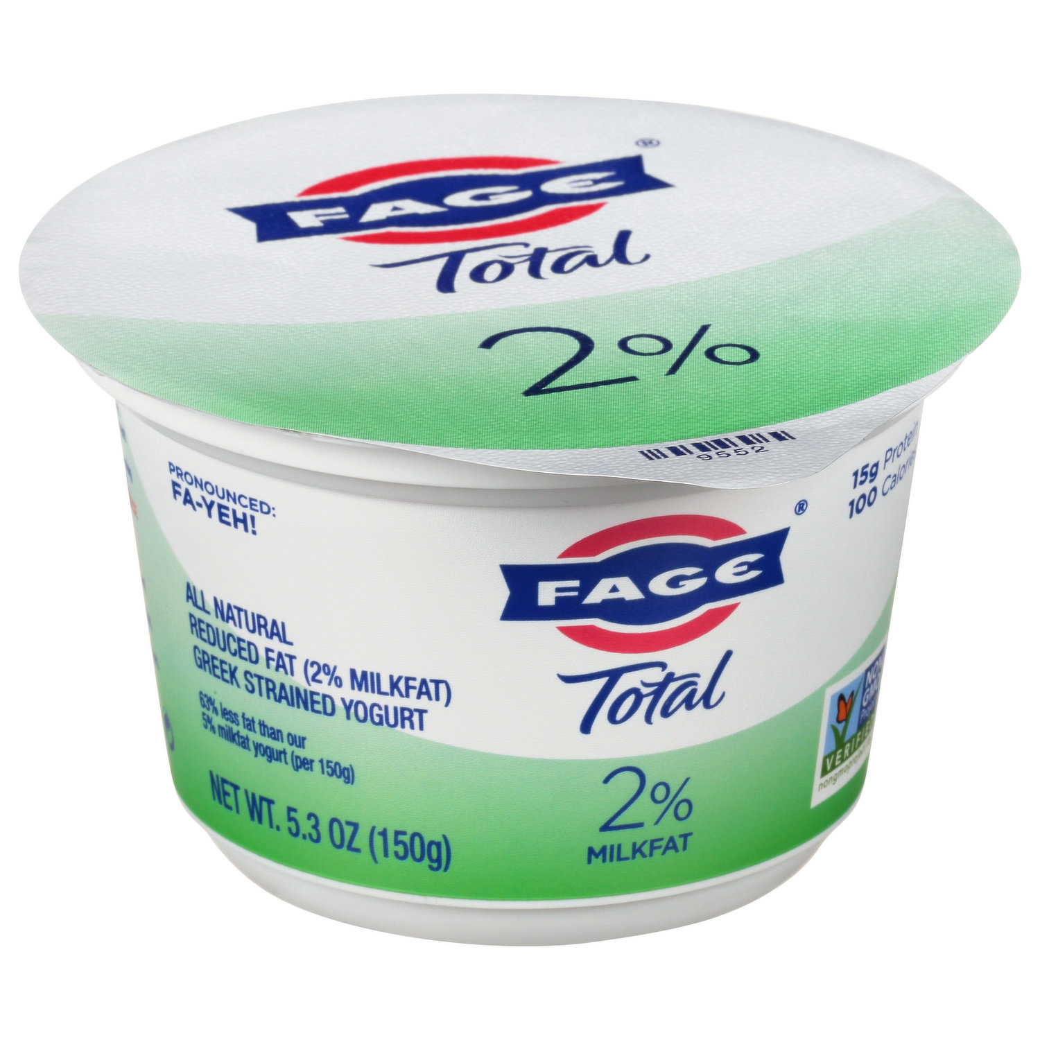 FAGE Total 2% Milkfat Plain Greek Yogurt - 5.3oz