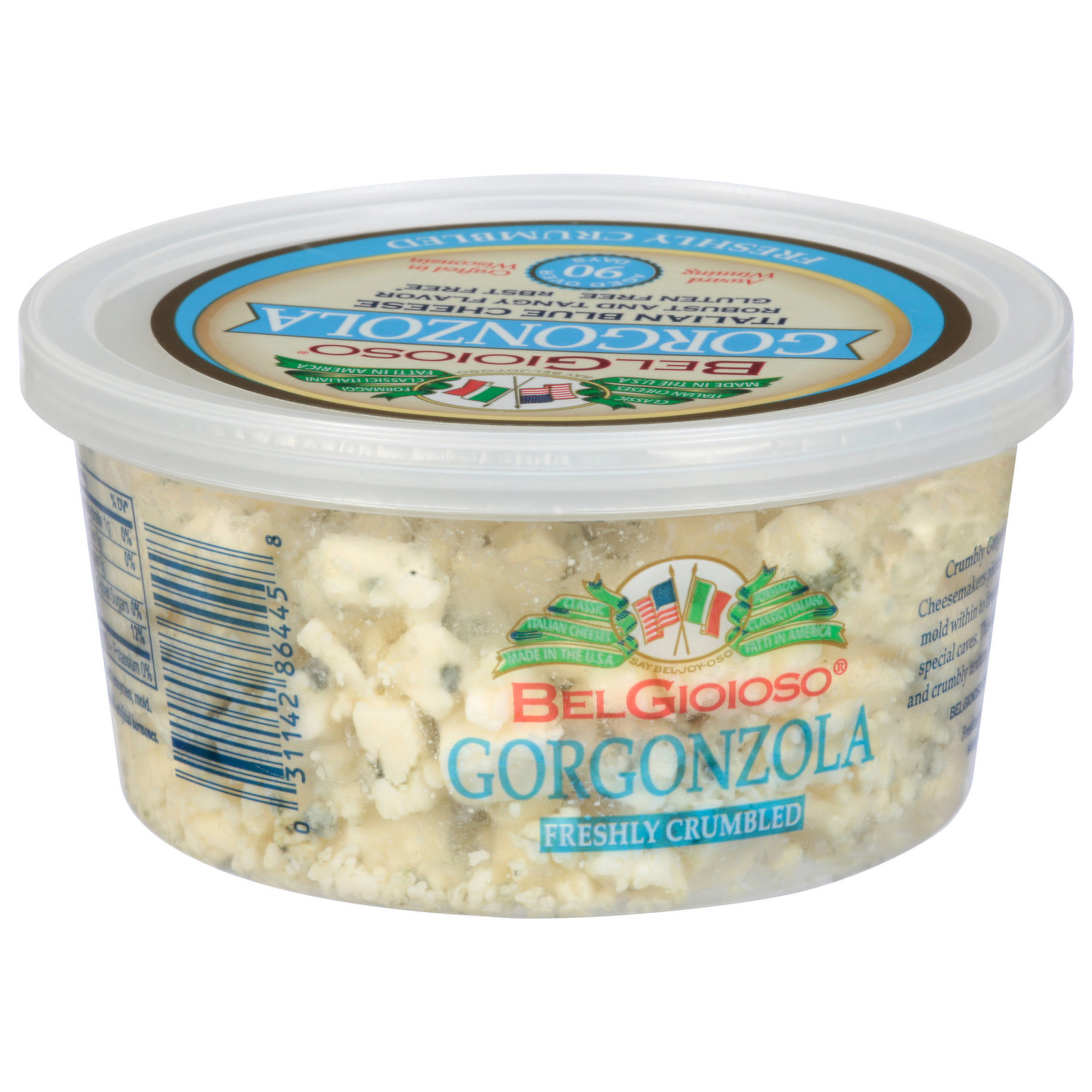 BelGioioso Fresh Mozzarella Cheese Ball, Specialty Soft Cheese,  Refrigerated 8 oz Plastic Wrapping 