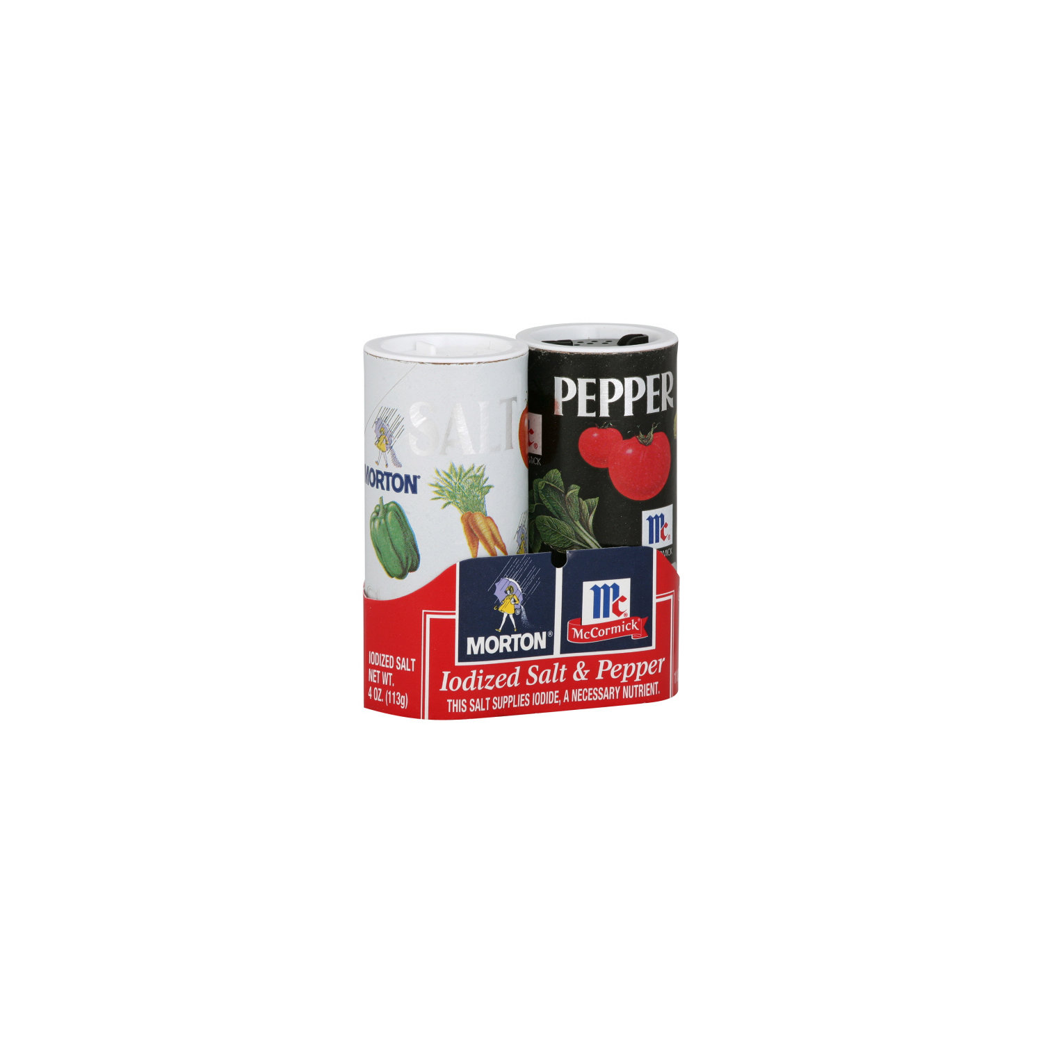 Great Value Black Pepper & Iodized Salt, 5.25 oz 