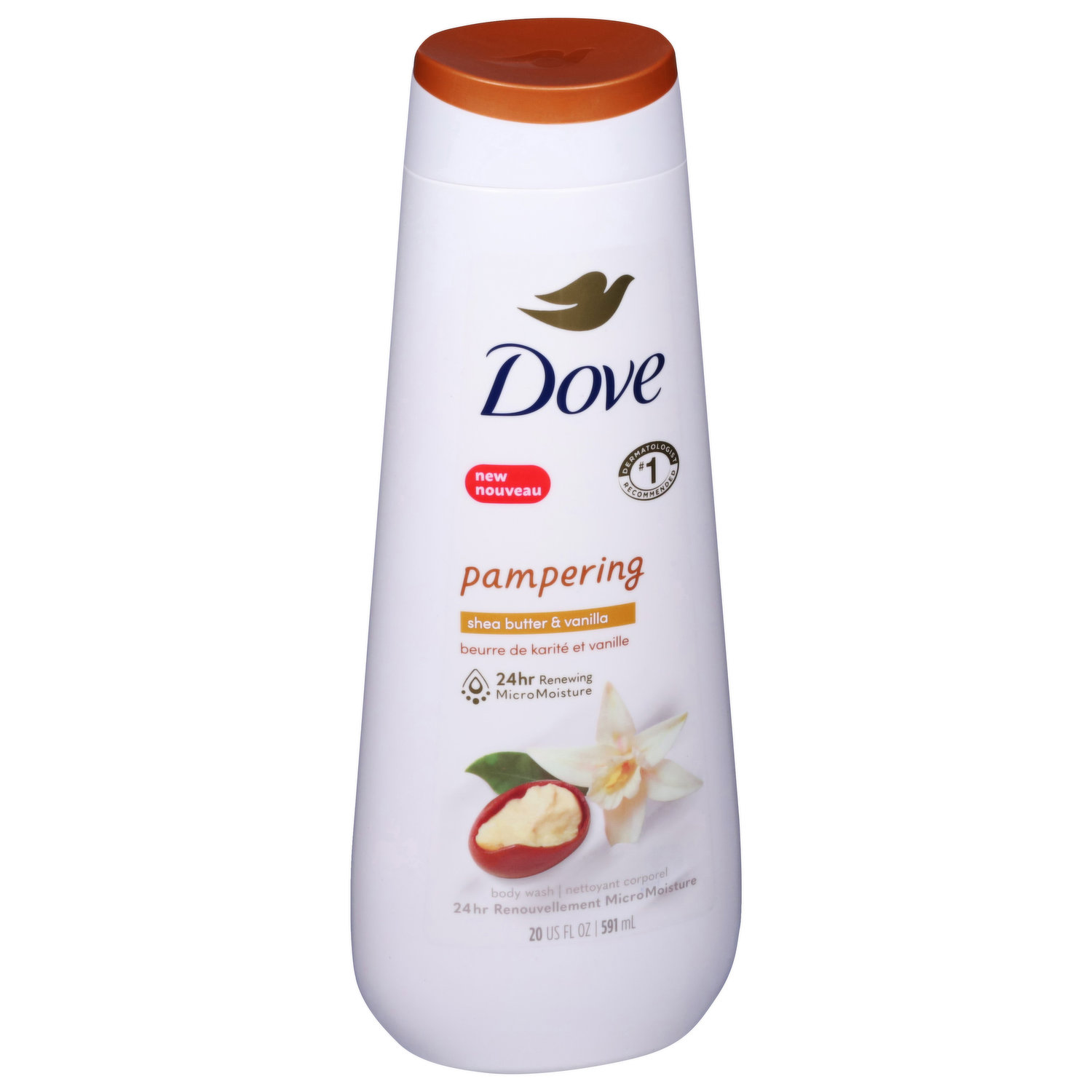 Dove Original Shower Gel - Nourishing & Moisturizing Shower Cream Gel