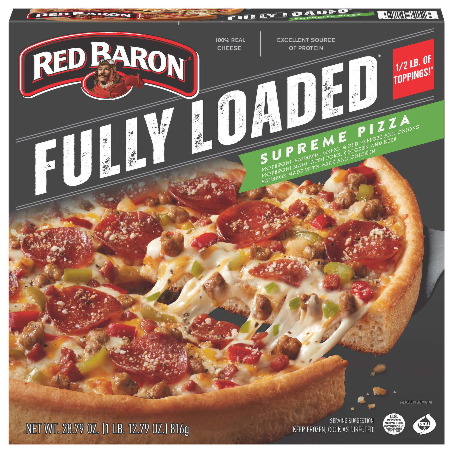 Red Baron® Brick Oven Crust Cheese Trio Pizza 17.82 oz.