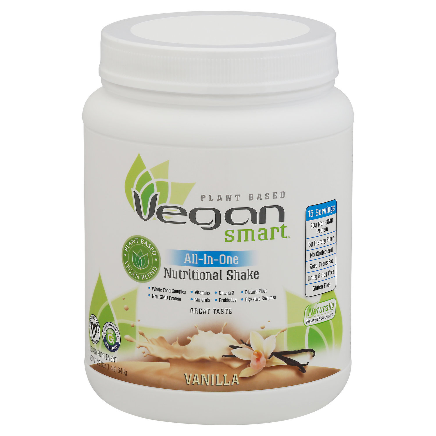 Vegan Smart Nutritional Shake, Vanilla, All-In-One - FRESH by Brookshire's