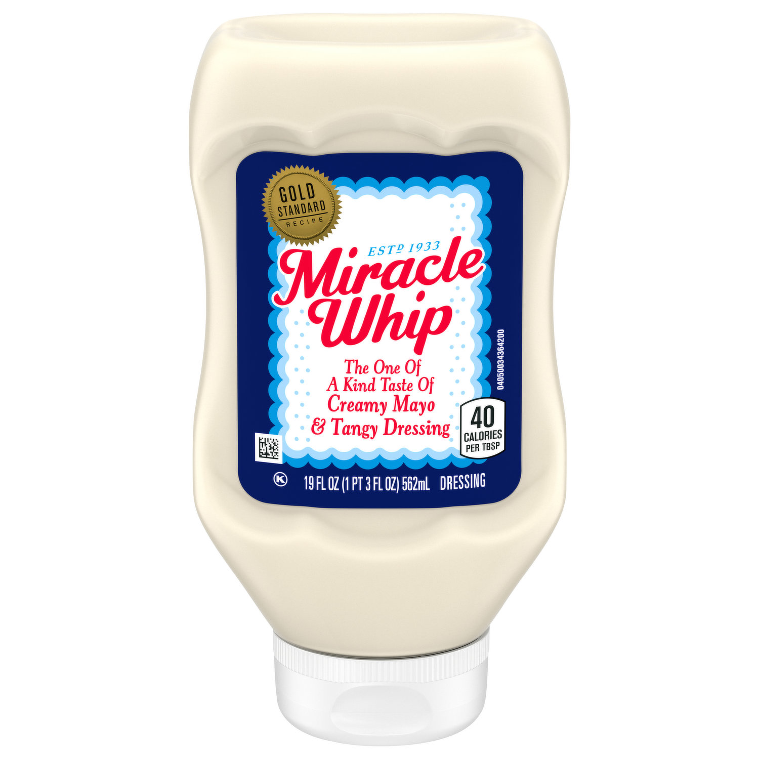 Miracle Whip Mayo Dressing 50% Less Sodium & Cholesterol - 30 oz